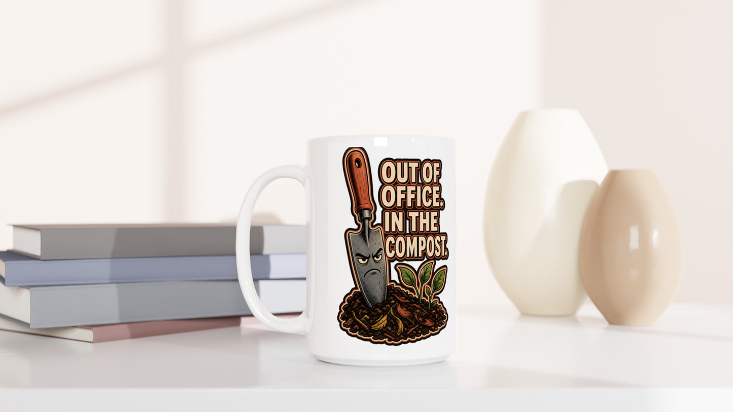 Out of Office, In the Compost Large Mug — product view 6