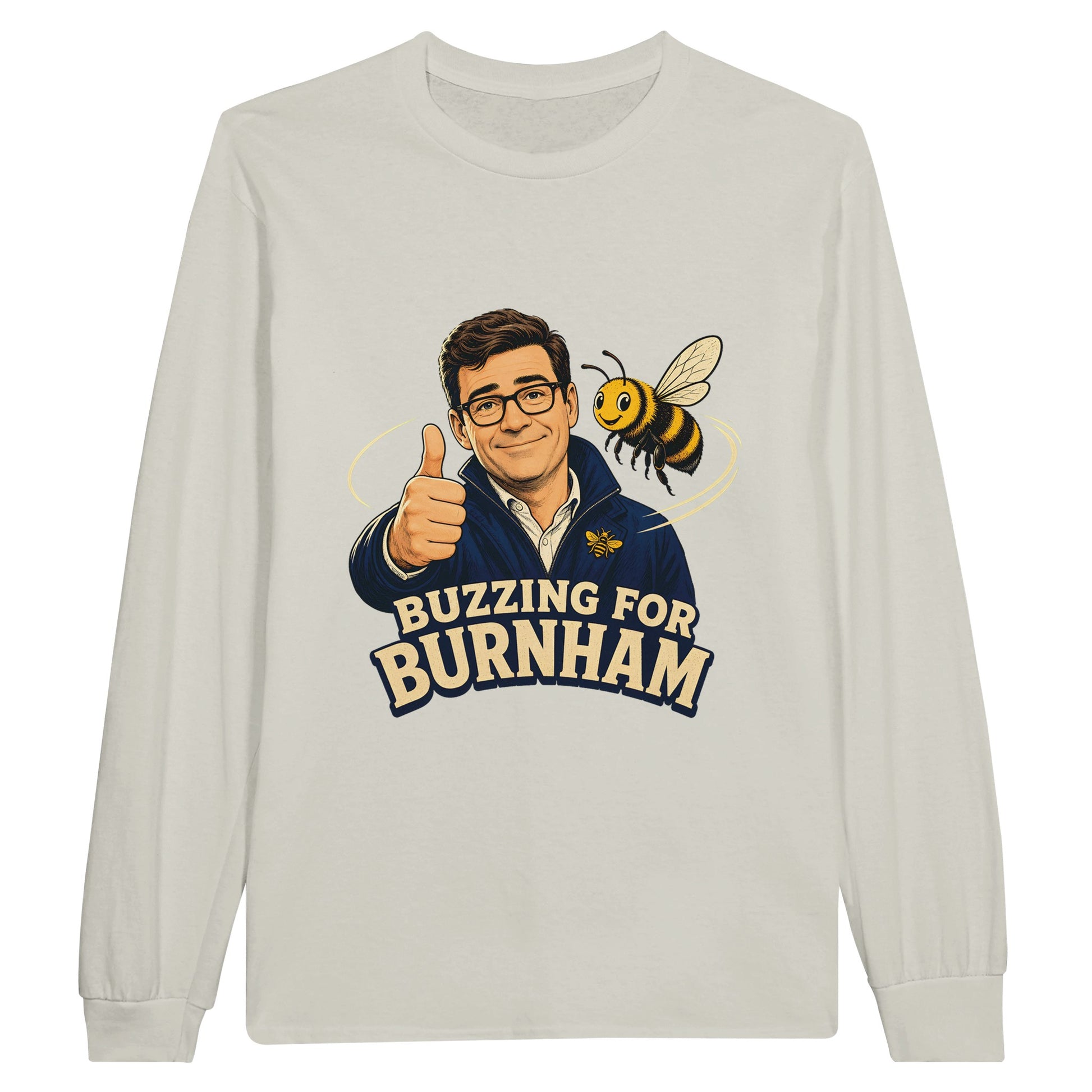 Buzzing for Burnham Long-Sleeve T-shirt — product view 4