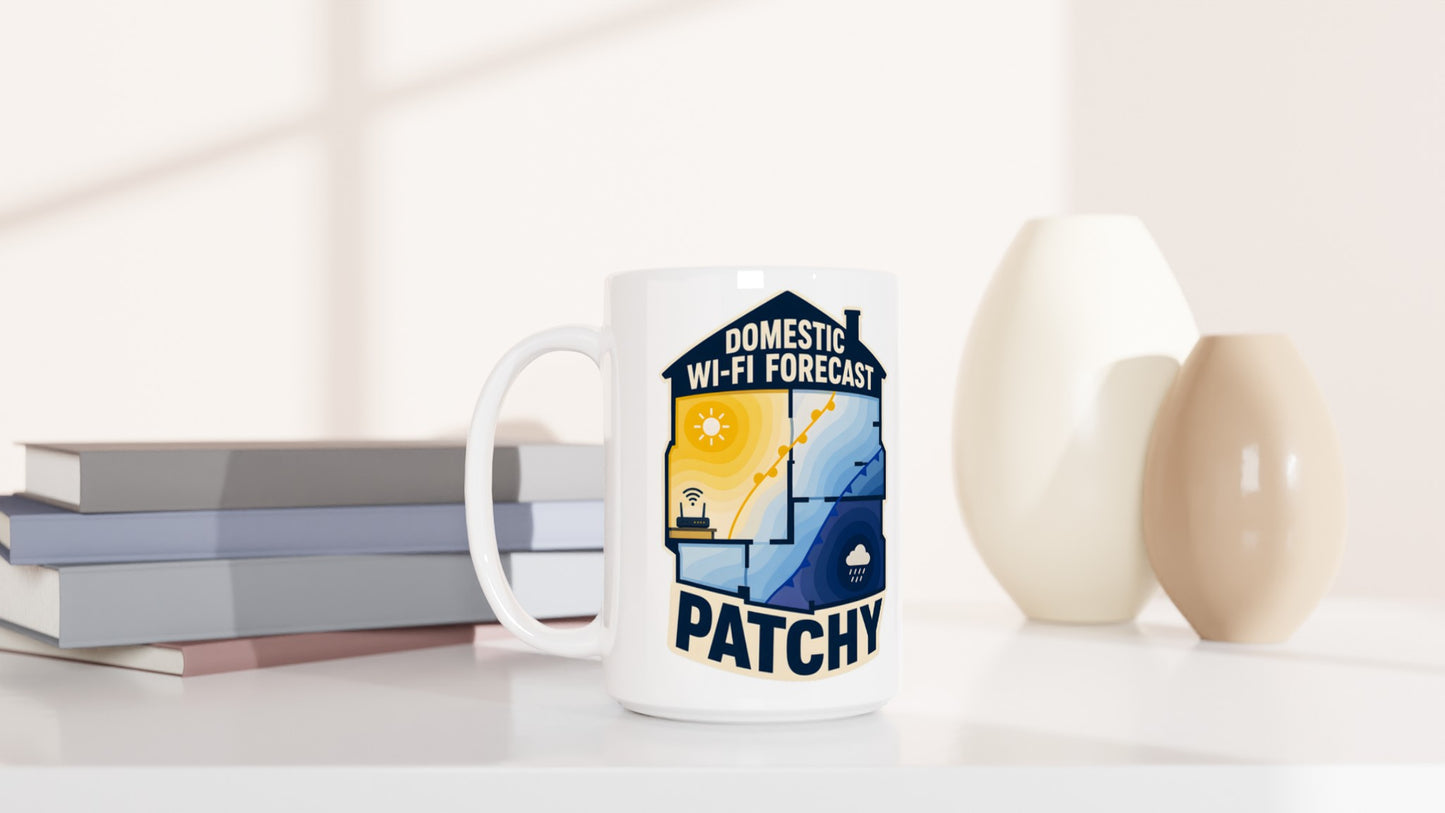 Domestic Wi-Fi Forecast Patchy Large Mug — product view 6