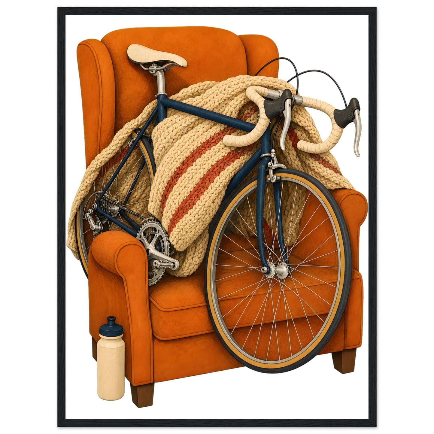 Bicycle Rest Day Framed Wall Art — product view 4