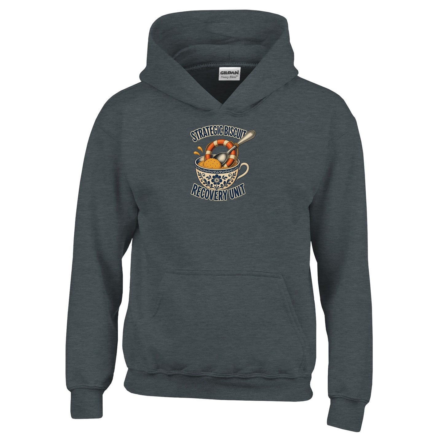 Strategic Biscuit Recovery Unit Kids' Hoodie — product view 9