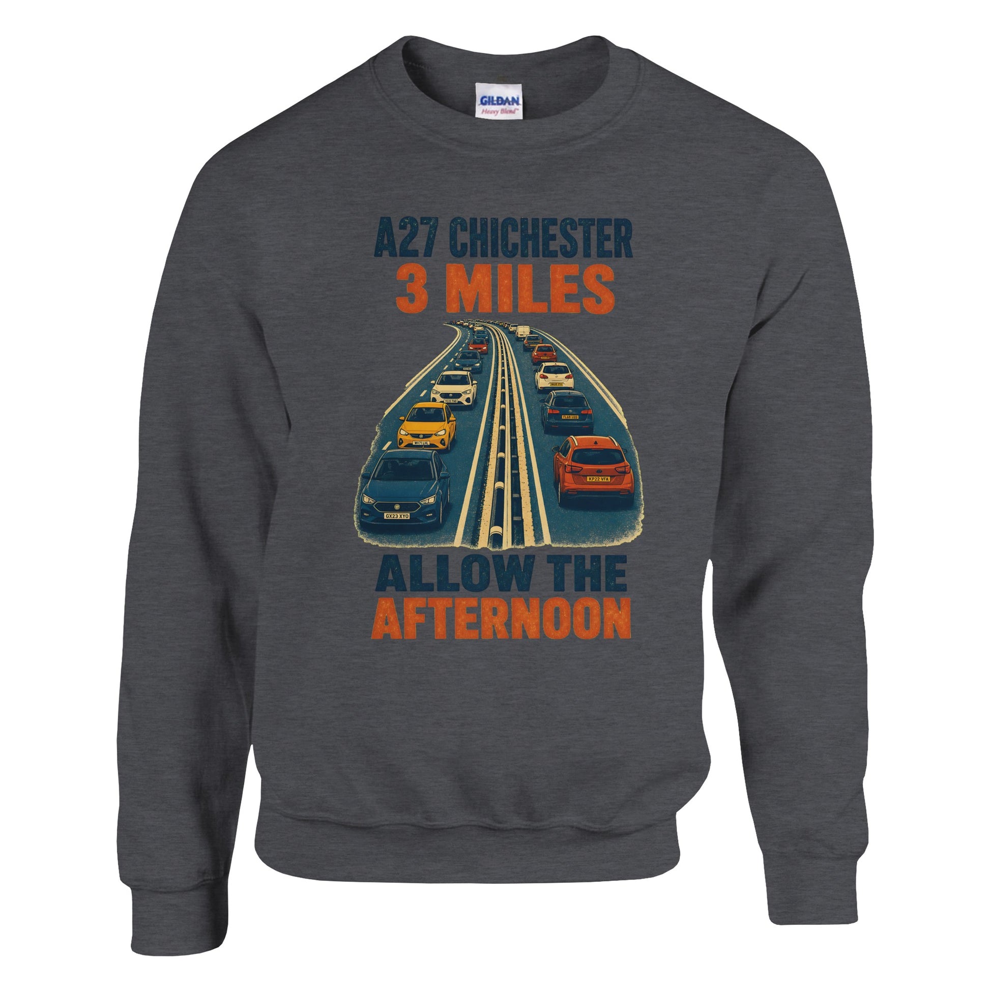 A27 Chichester – 3 Miles, Allow the Afternoon Sweatshirt — product view 14