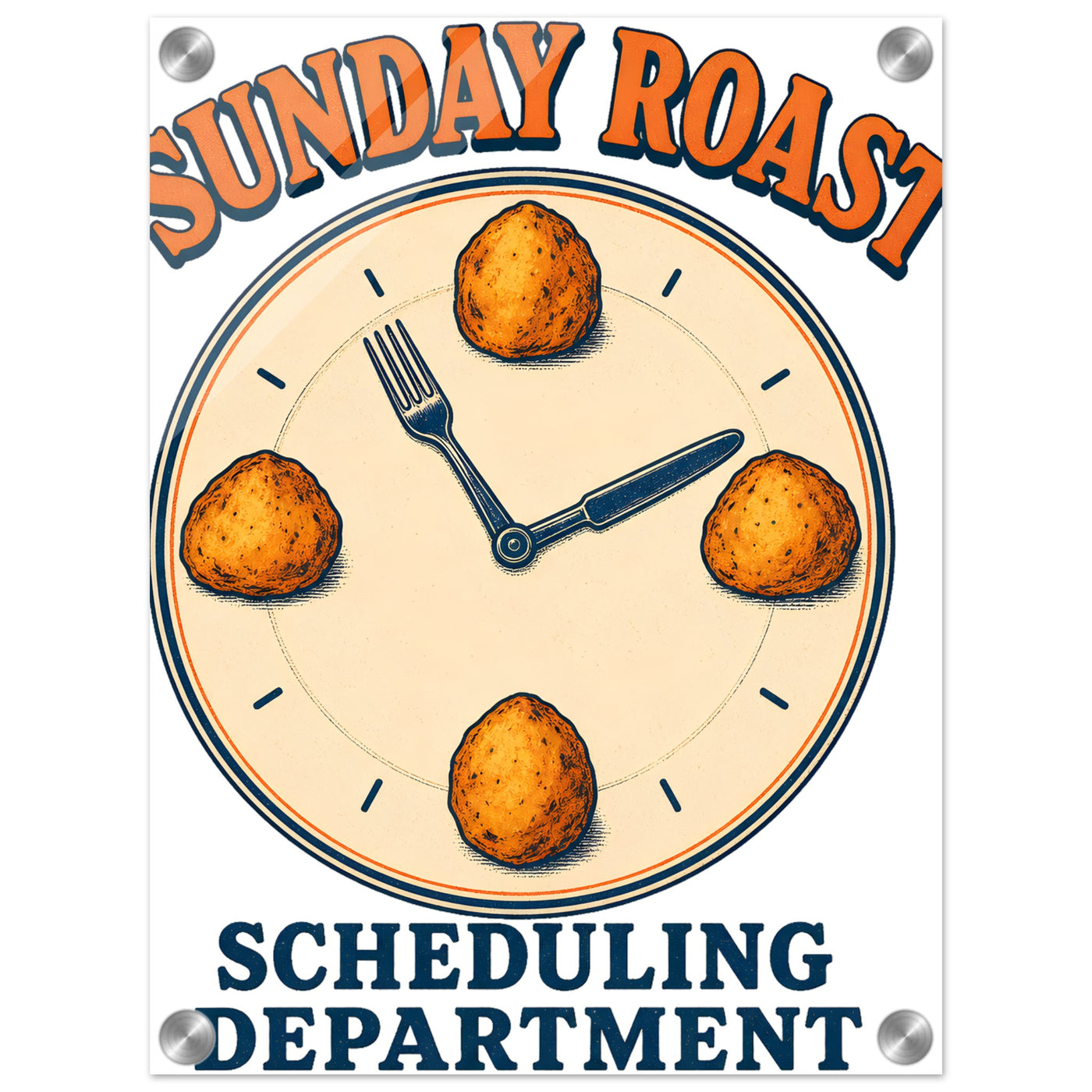 Sunday Roast Scheduling Department Acrylic Print