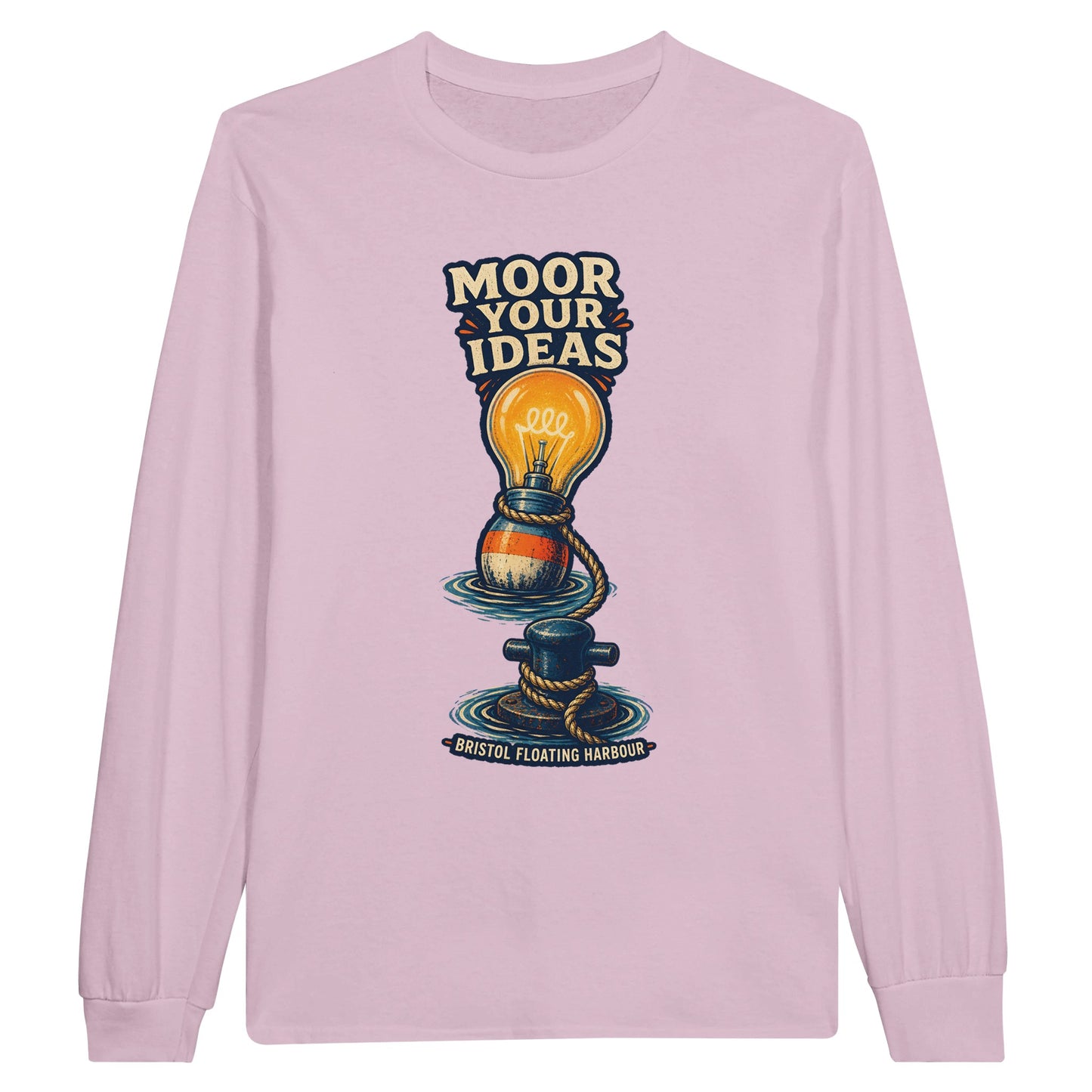 Moor Your Ideas – Bristol Floating Harbour Long-Sleeve T-shirt — product view 5