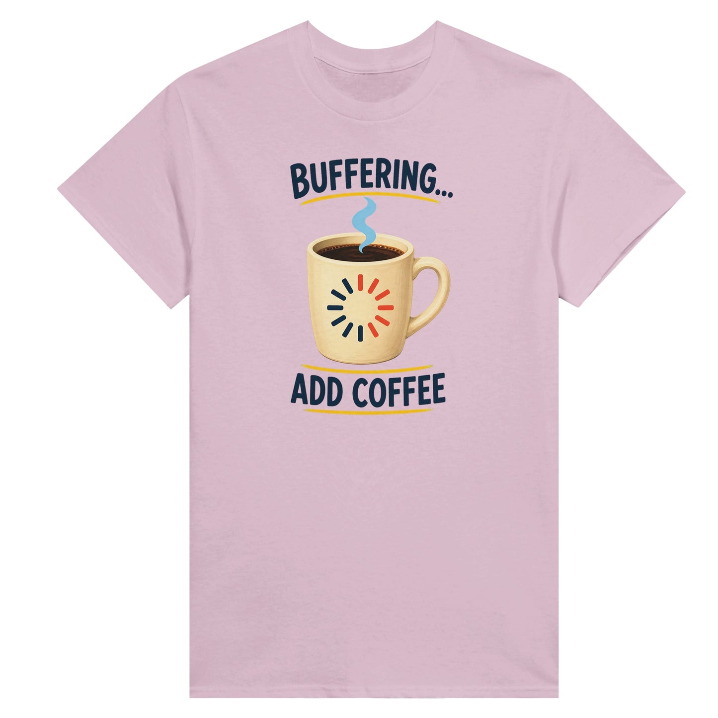 Buffering Brew — Add Coffee Tech Graphic Women's T-shirt — product view 4