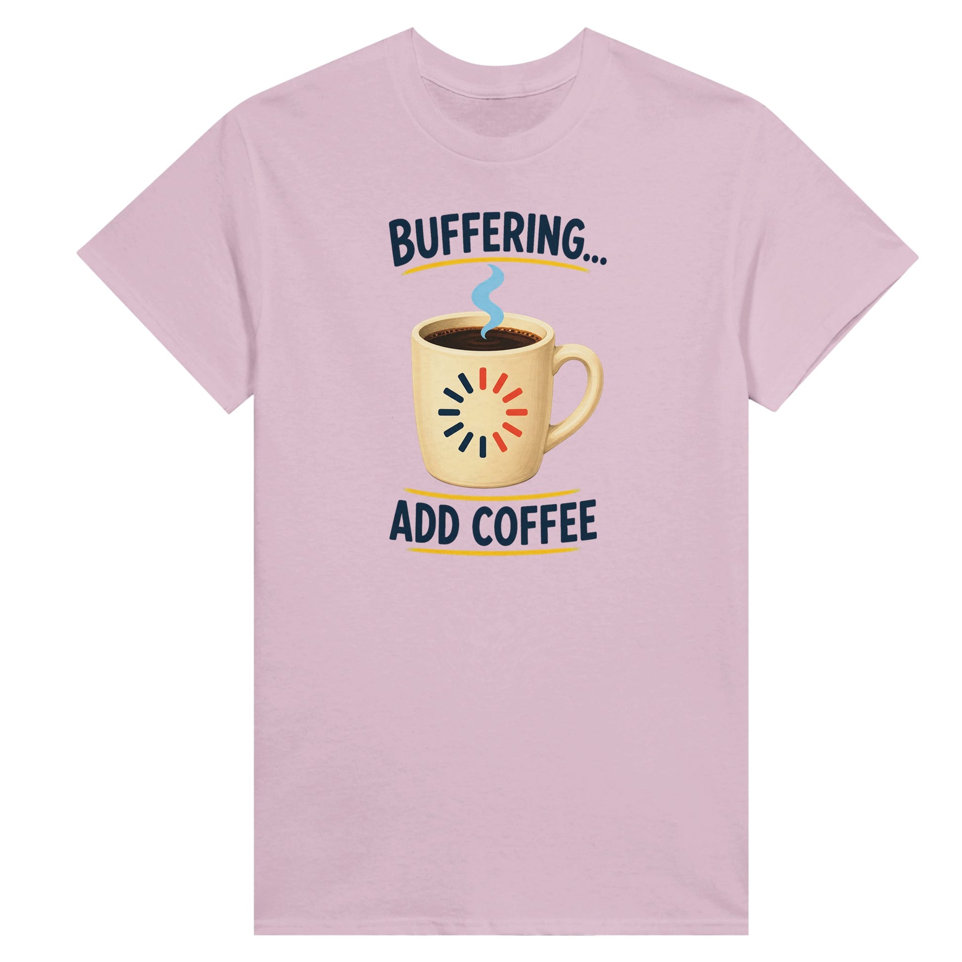 Buffering Brew — Add Coffee Tech Graphic Women's T-shirt — product view 4