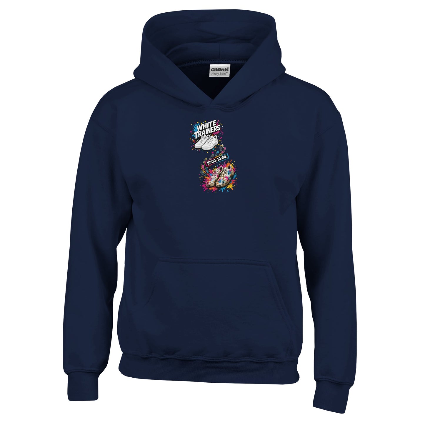 White Trainers: 10:00–10:04 Kids' Hoodie — product view 7