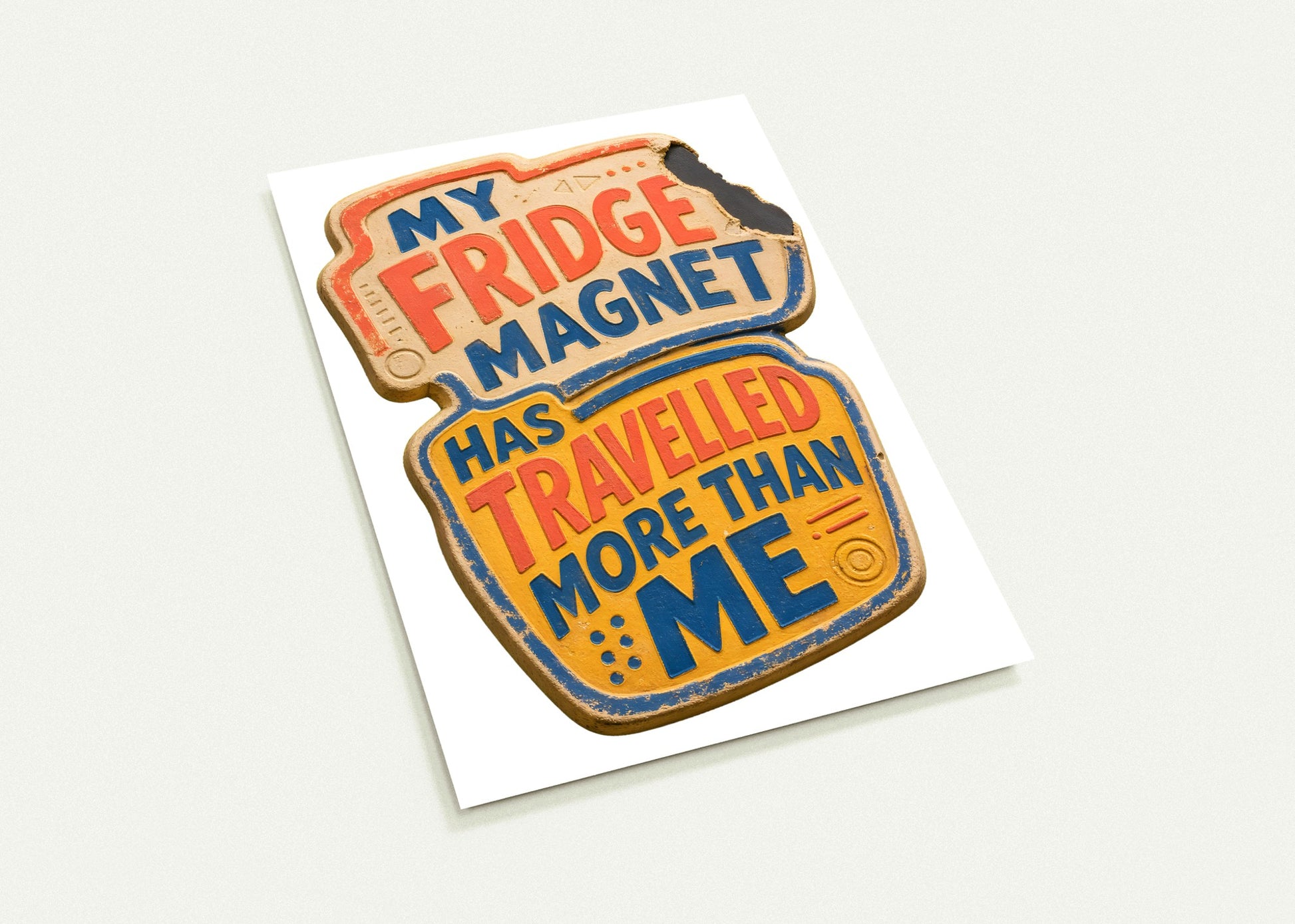 My Fridge Magnet Has Travelled More Than Me Postcard Pack — product view 3