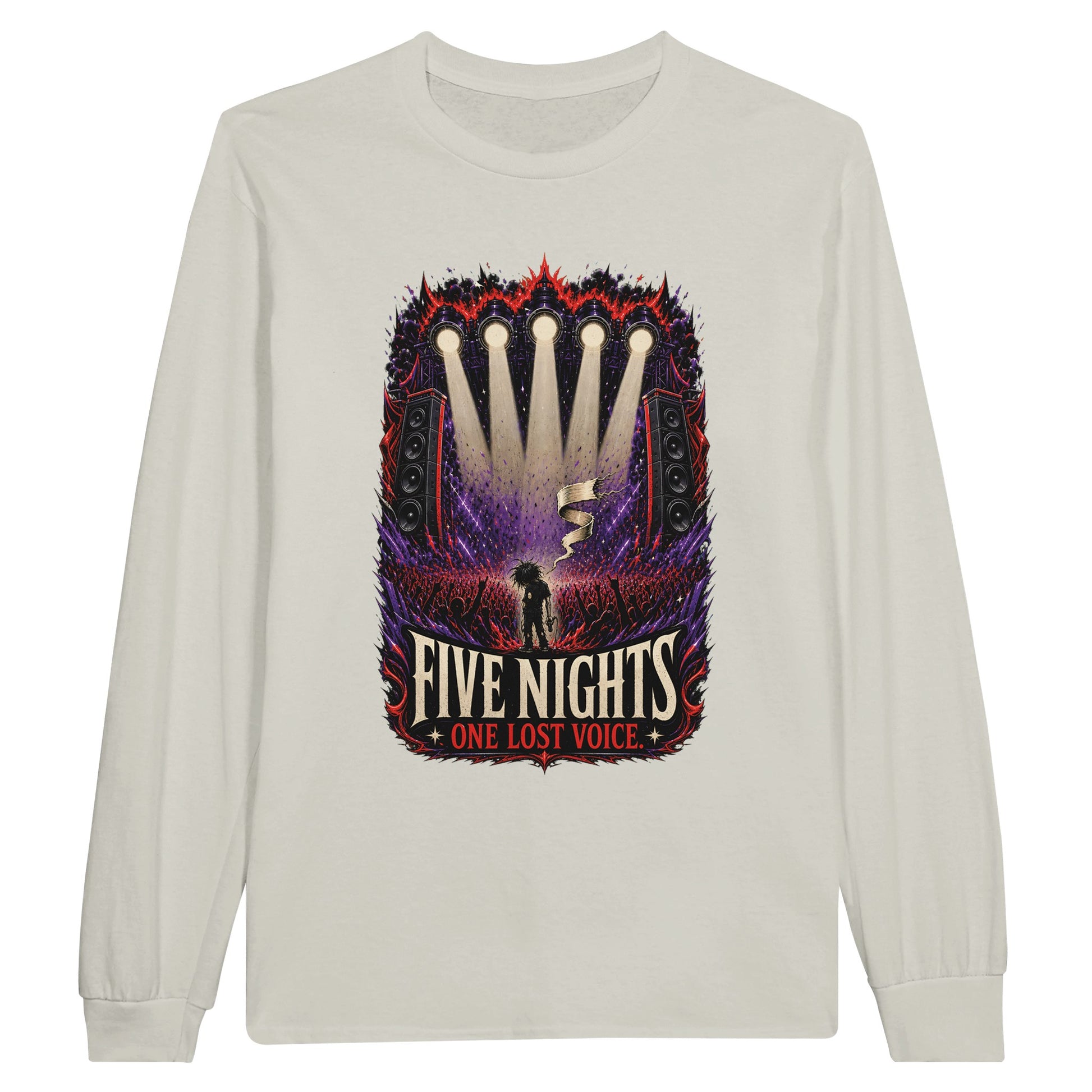 Five Nights, One Lost Voice Long-Sleeve T-shirt — product view 4