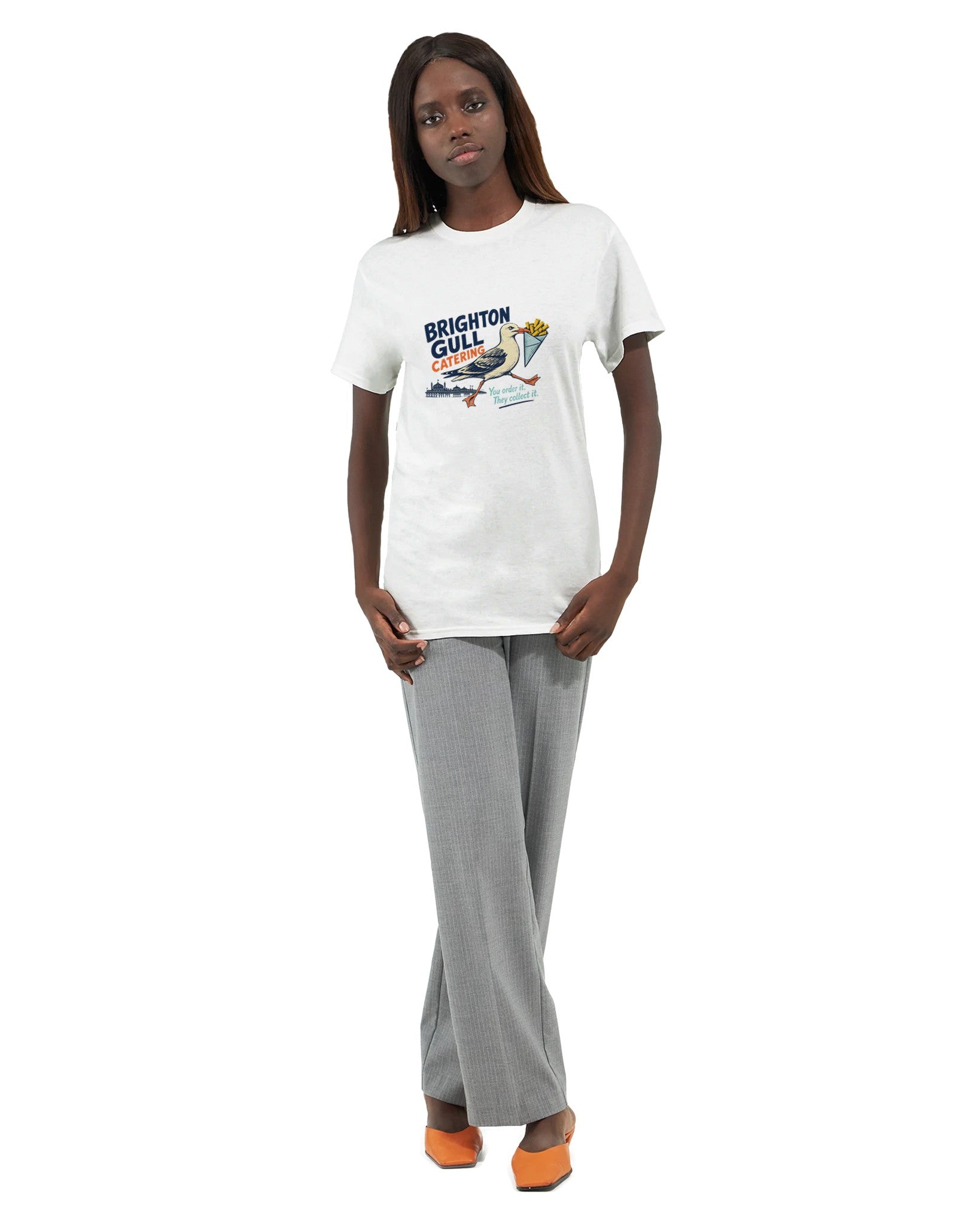 Brighton Gull Catering - You Order It, They Collect It Women's T-shirt — product view 7