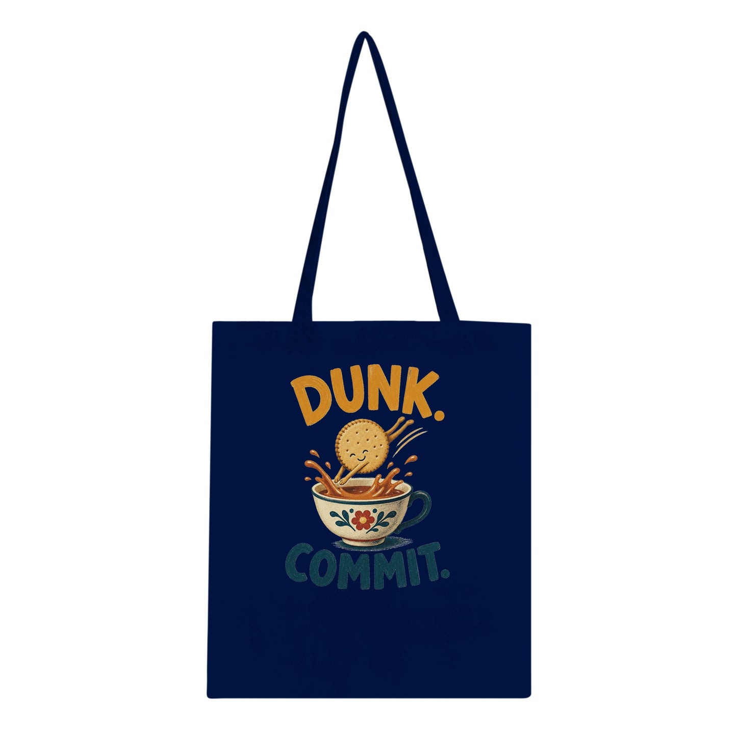 Dunk. Commit. Tea Biscuit Graphic Tote Bag — product view 2