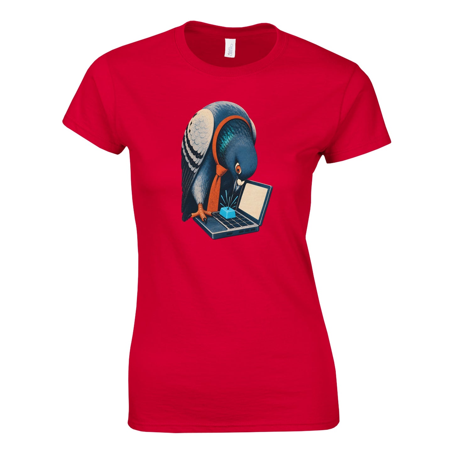 Pigeon Hits Send Women's T-shirt — product view 2