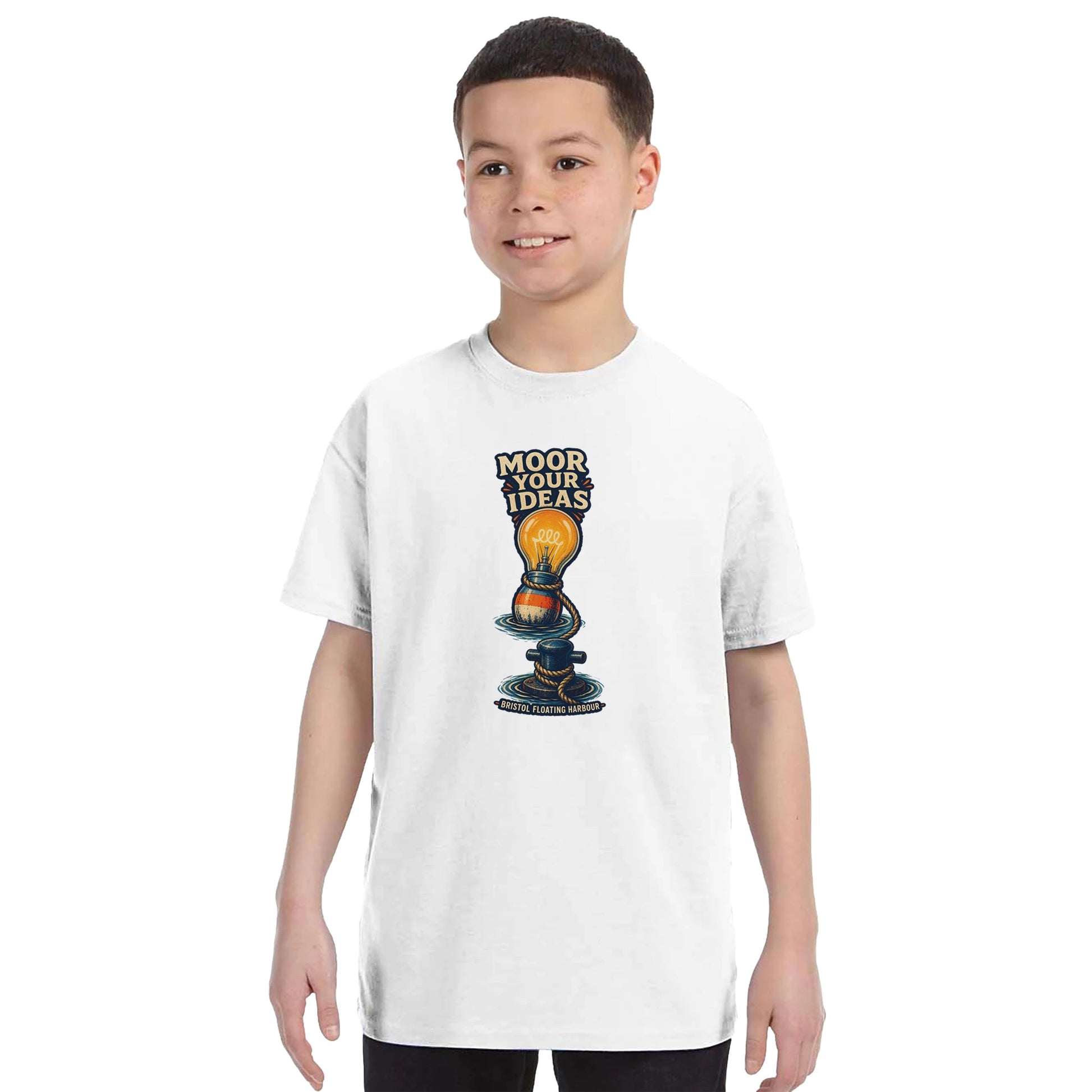 Moor Your Ideas – Bristol Floating Harbour Kids' T-shirt — product view 3
