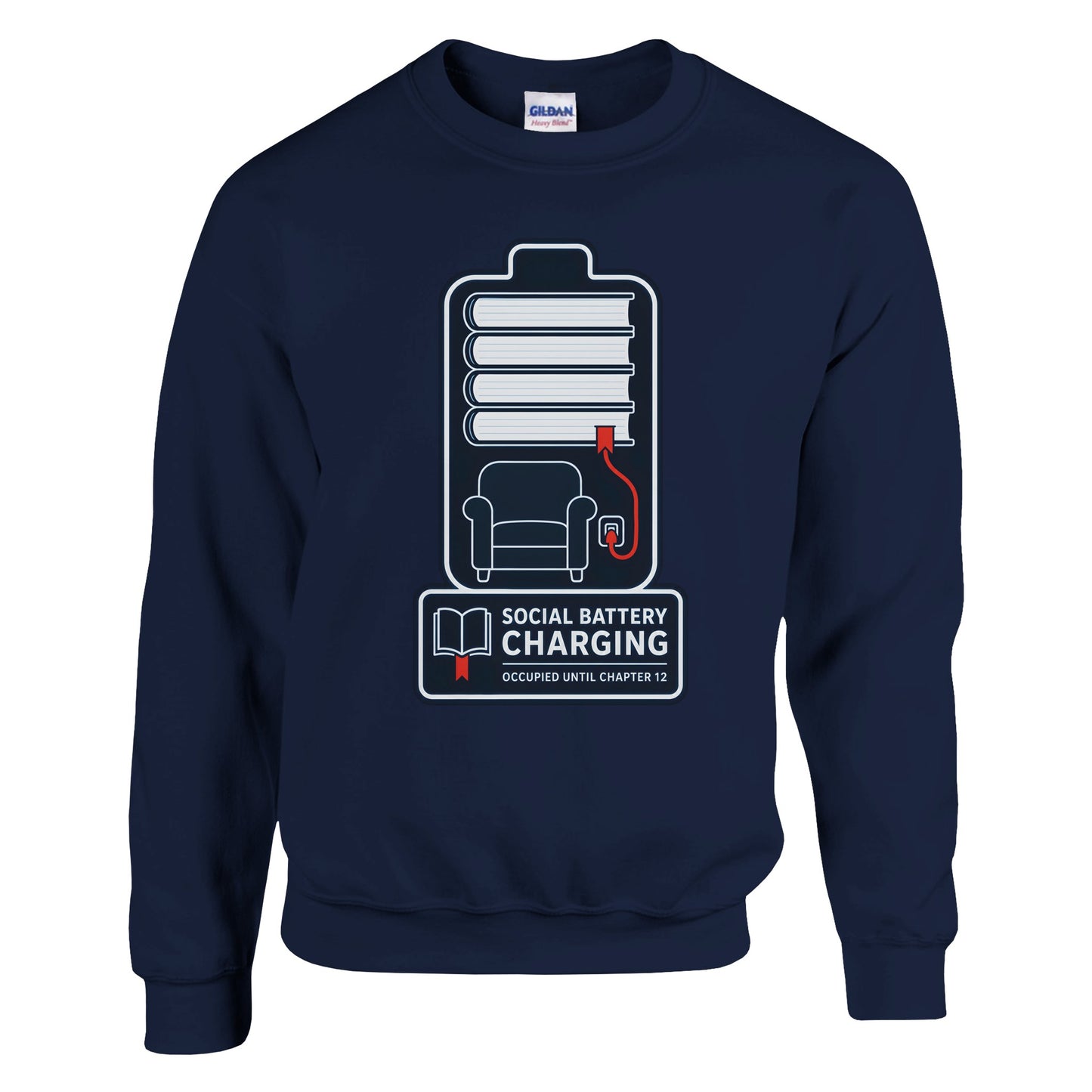 Social Battery Charging Sweatshirt — product view 13