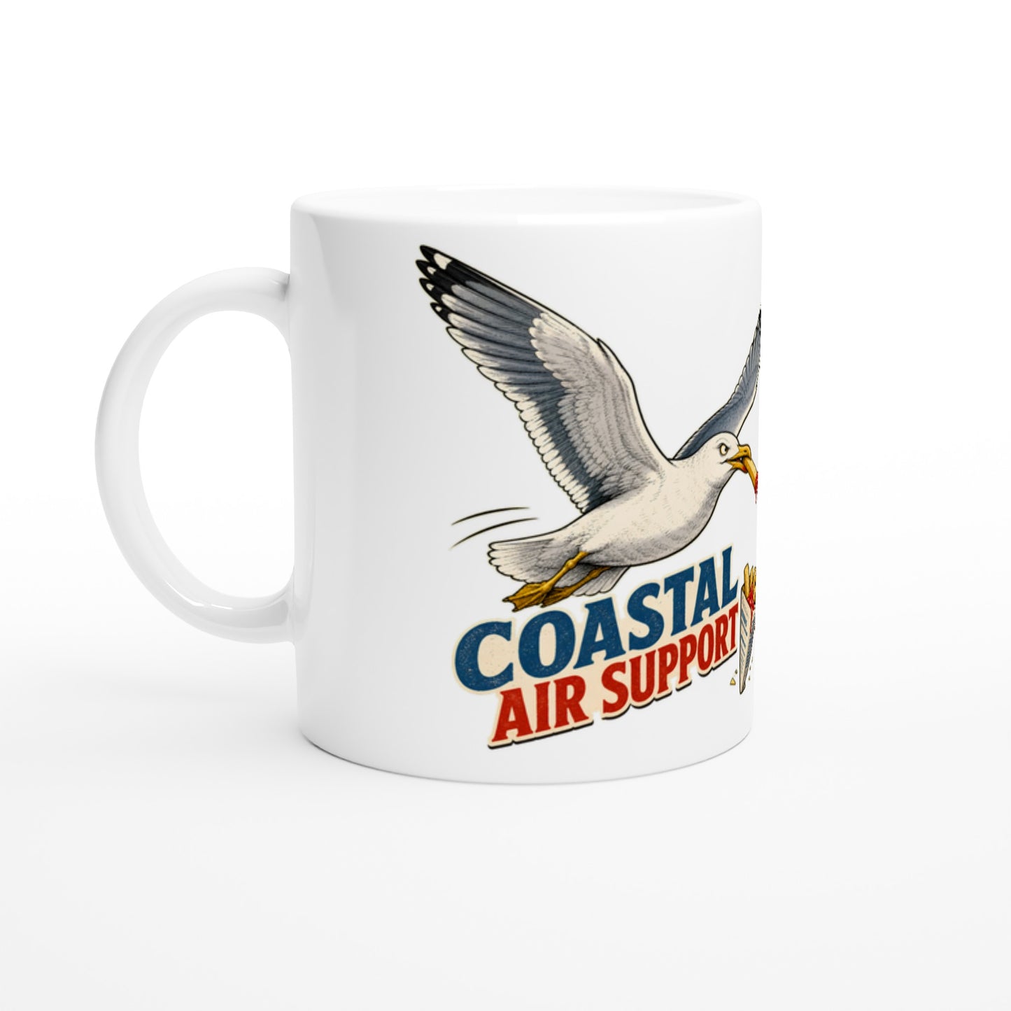 Coastal Air Support Seagull Graphic Mug — product view 1