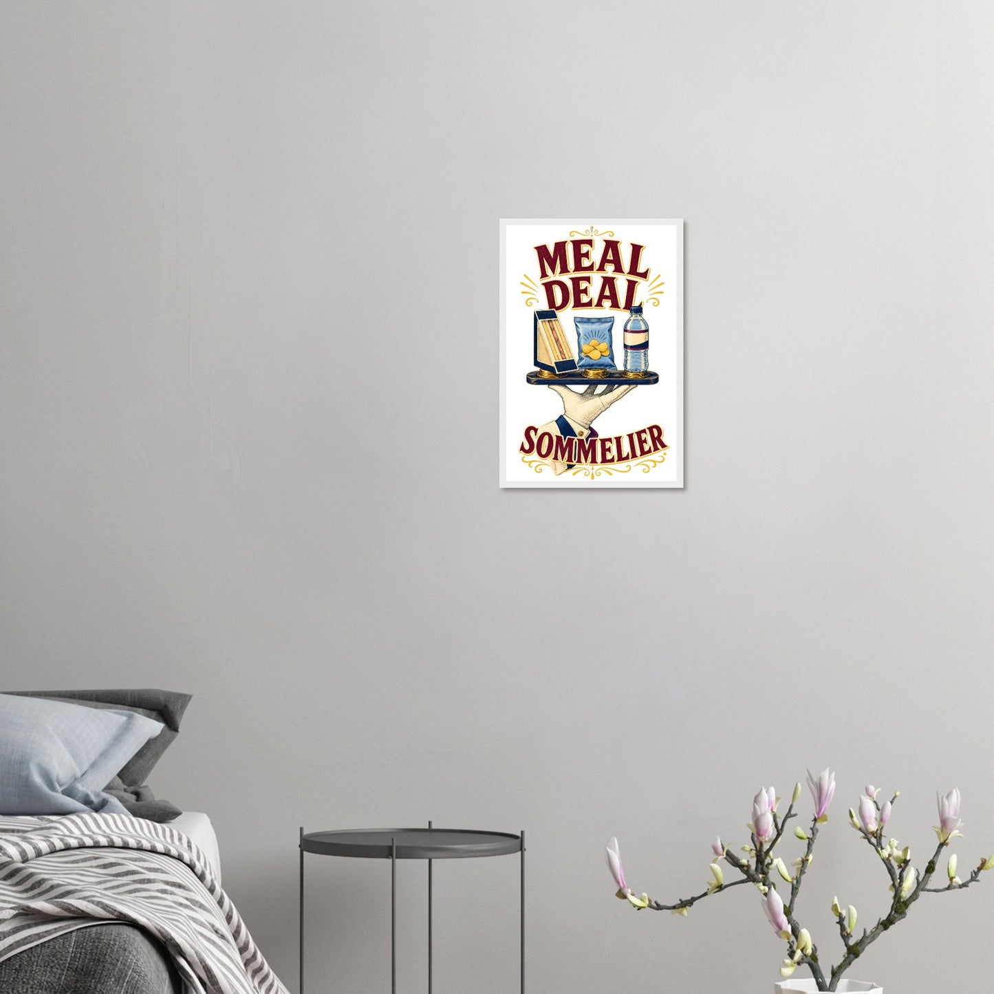 Meal Deal Sommelier British Lunch Design Framed Wall Art — product view 10