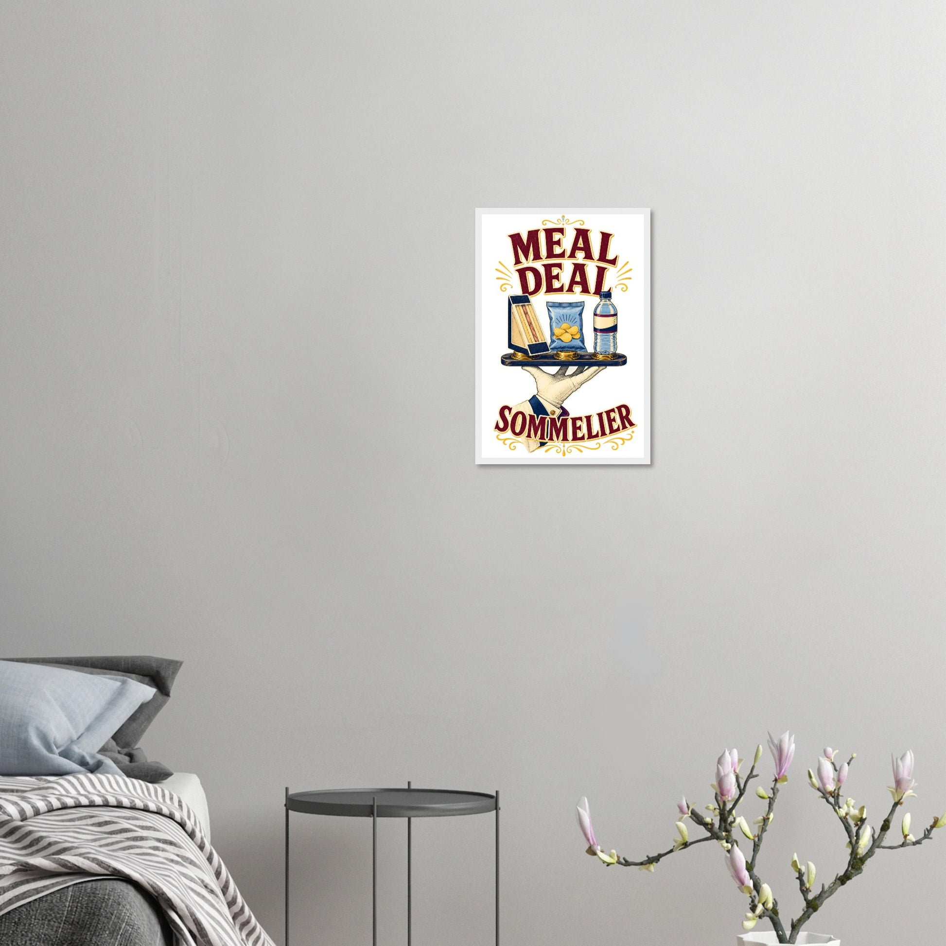 Meal Deal Sommelier British Lunch Design Framed Wall Art — product view 10