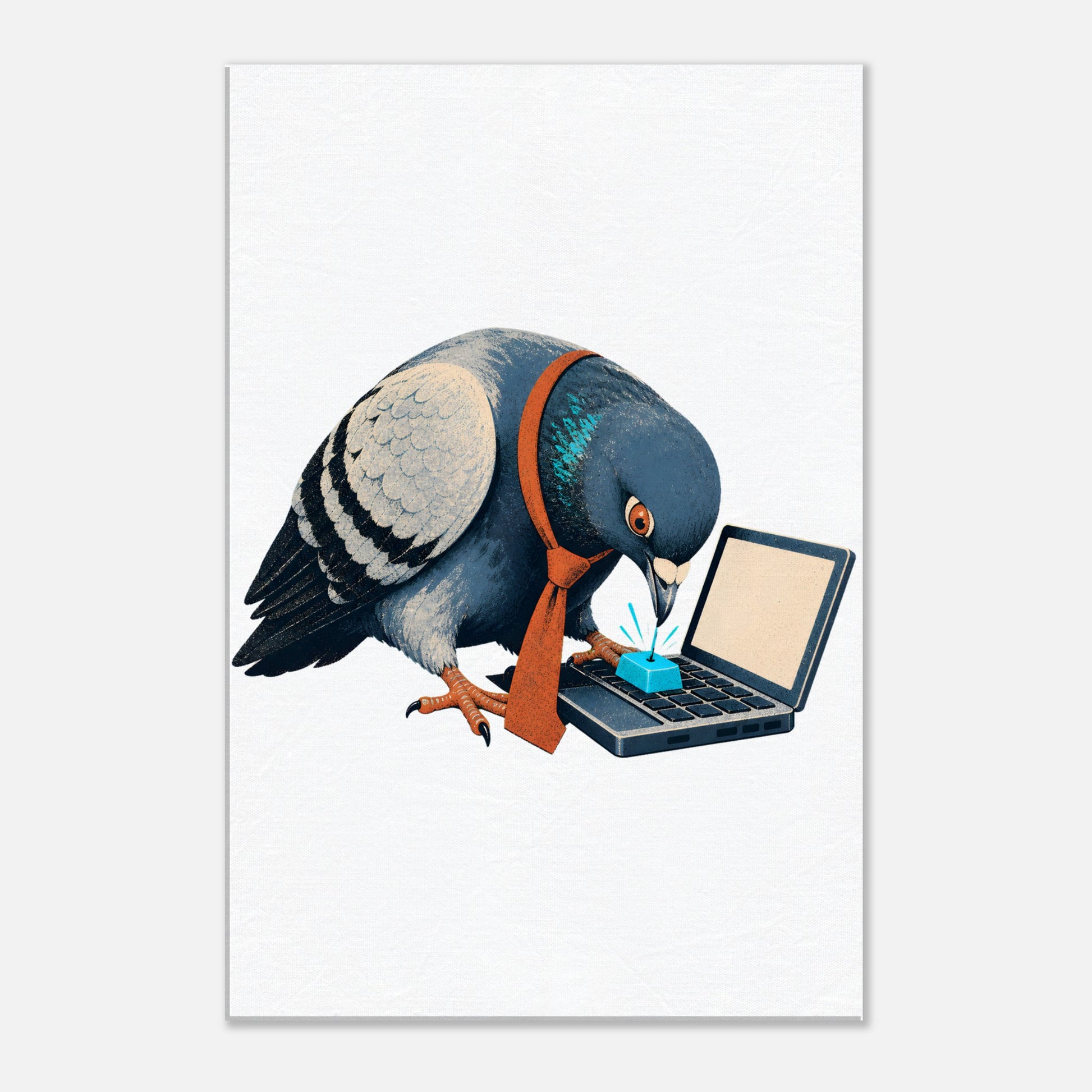 Pigeon Hits Send Canvas — product view 2