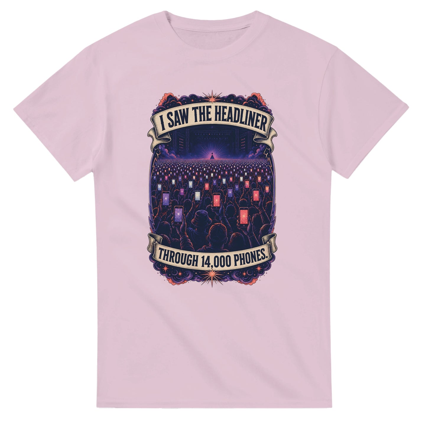 The Headliner Through 14,000 Phones T-shirt — product view 4