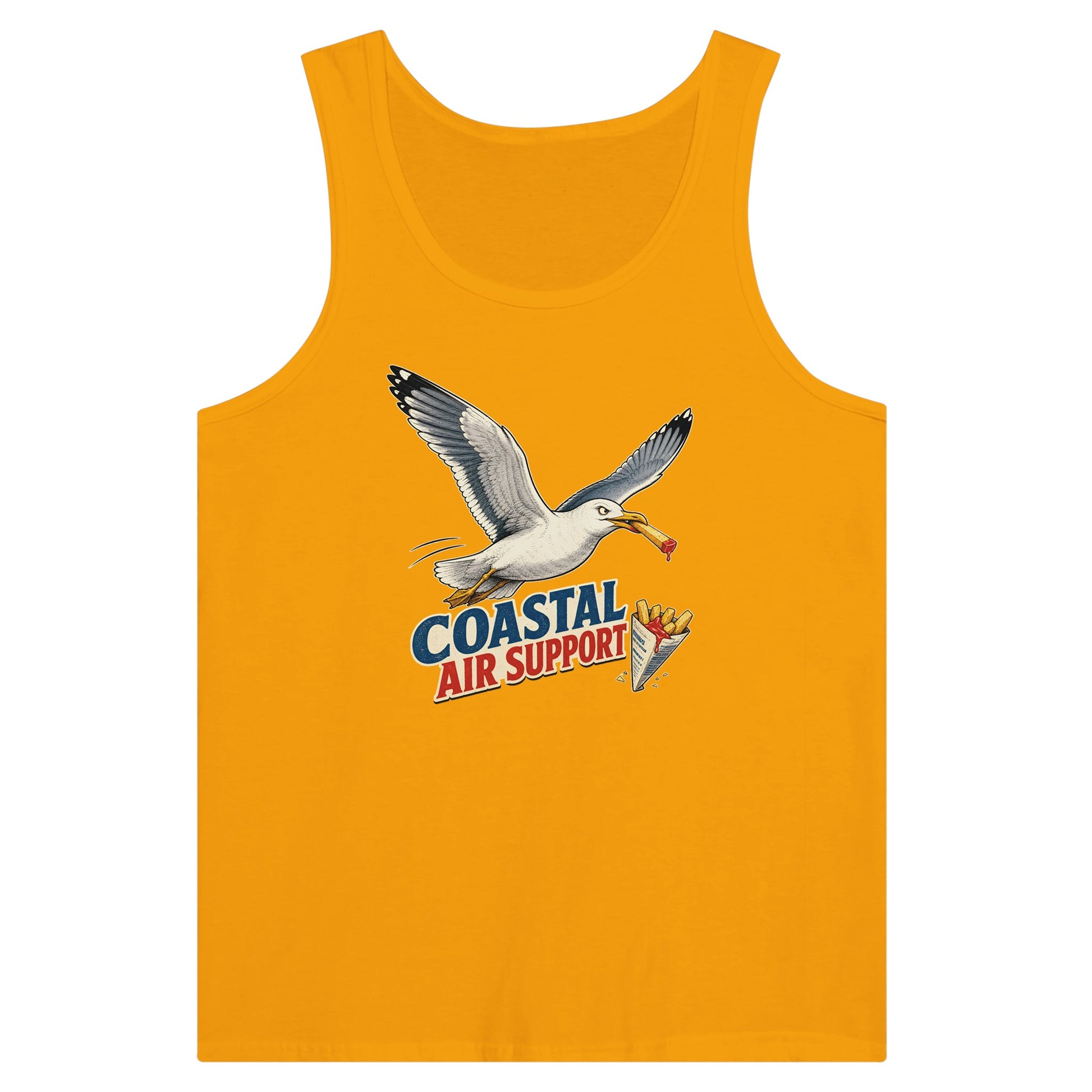 Coastal Air Support Seagull Graphic Premium Unisex Tank Top — product view 11