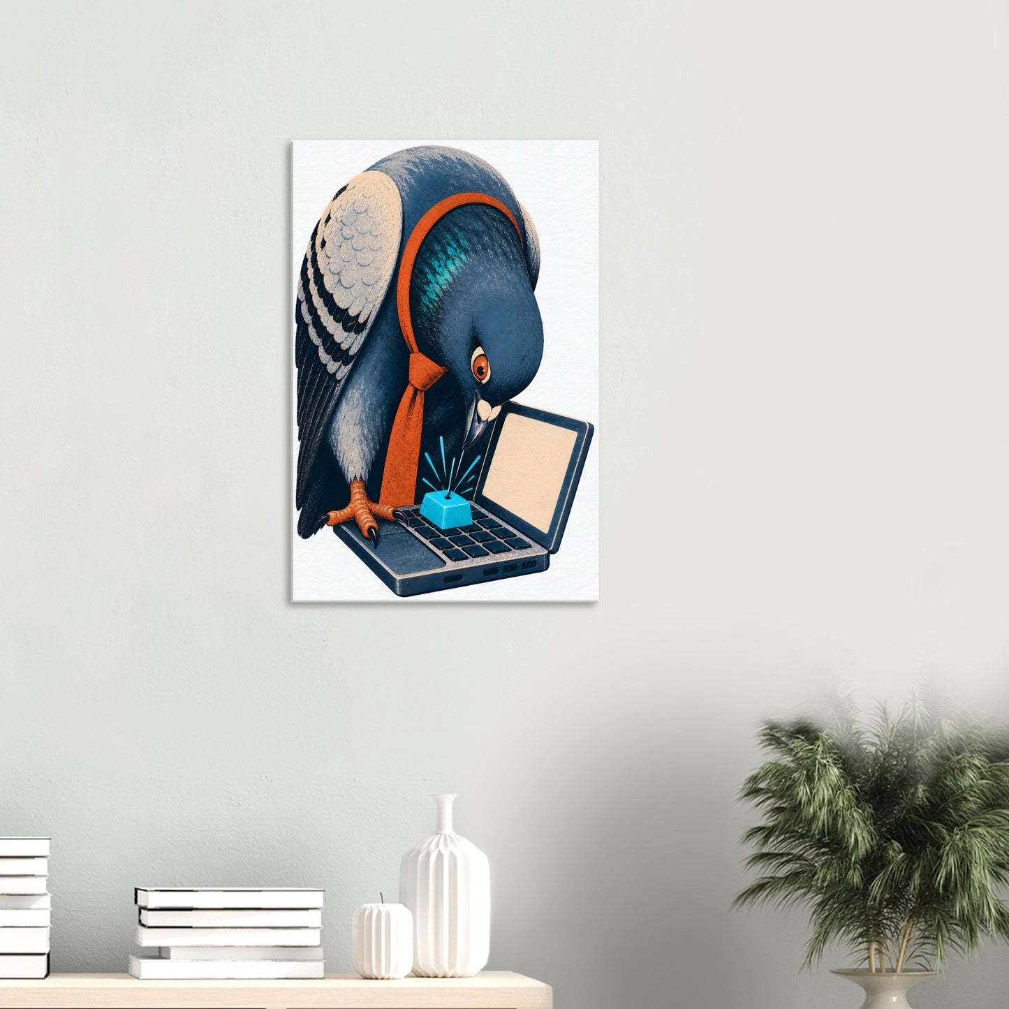 Pigeon Hits Send Canvas — product view 4