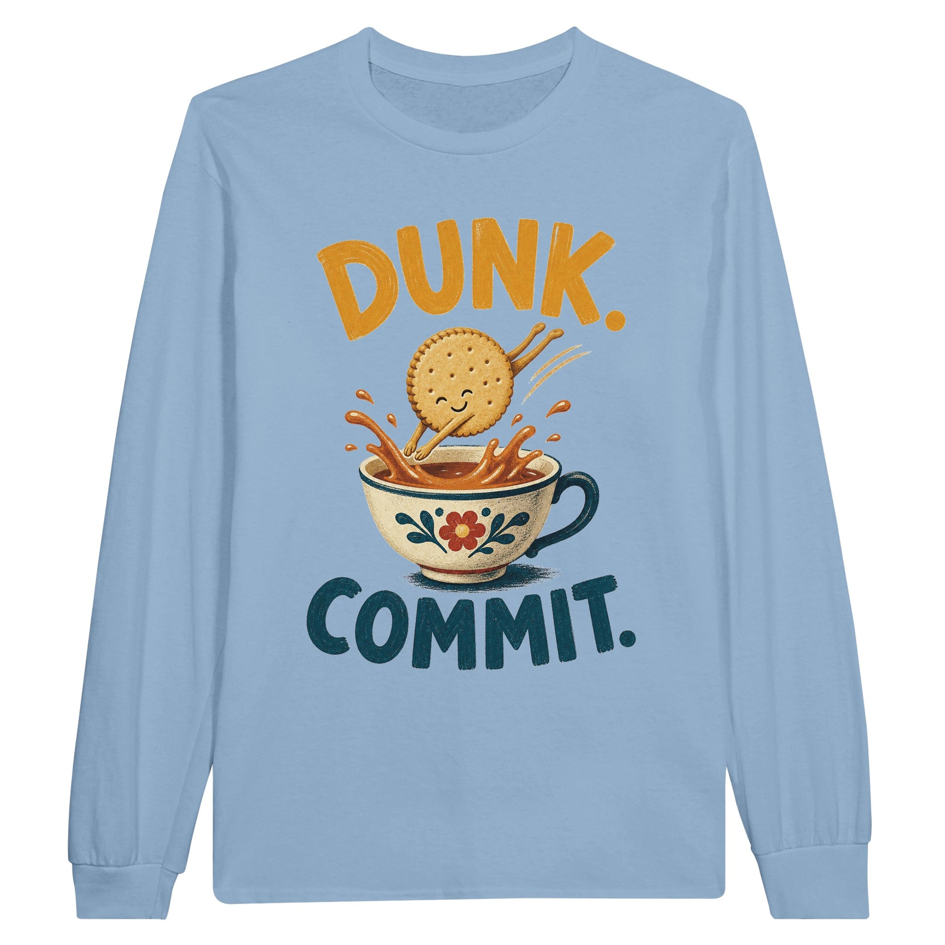 Dunk. Commit. Tea Biscuit Graphic Long-Sleeve T-shirt — product view 8