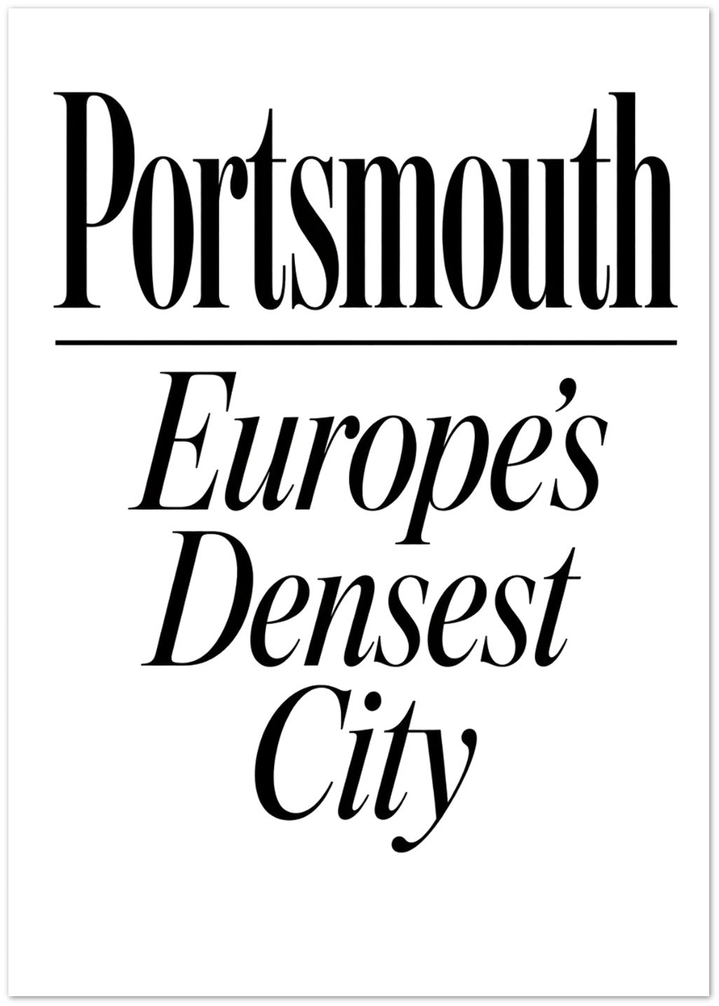 Portsmouth — Europe's Densest City Greeting Card Pack