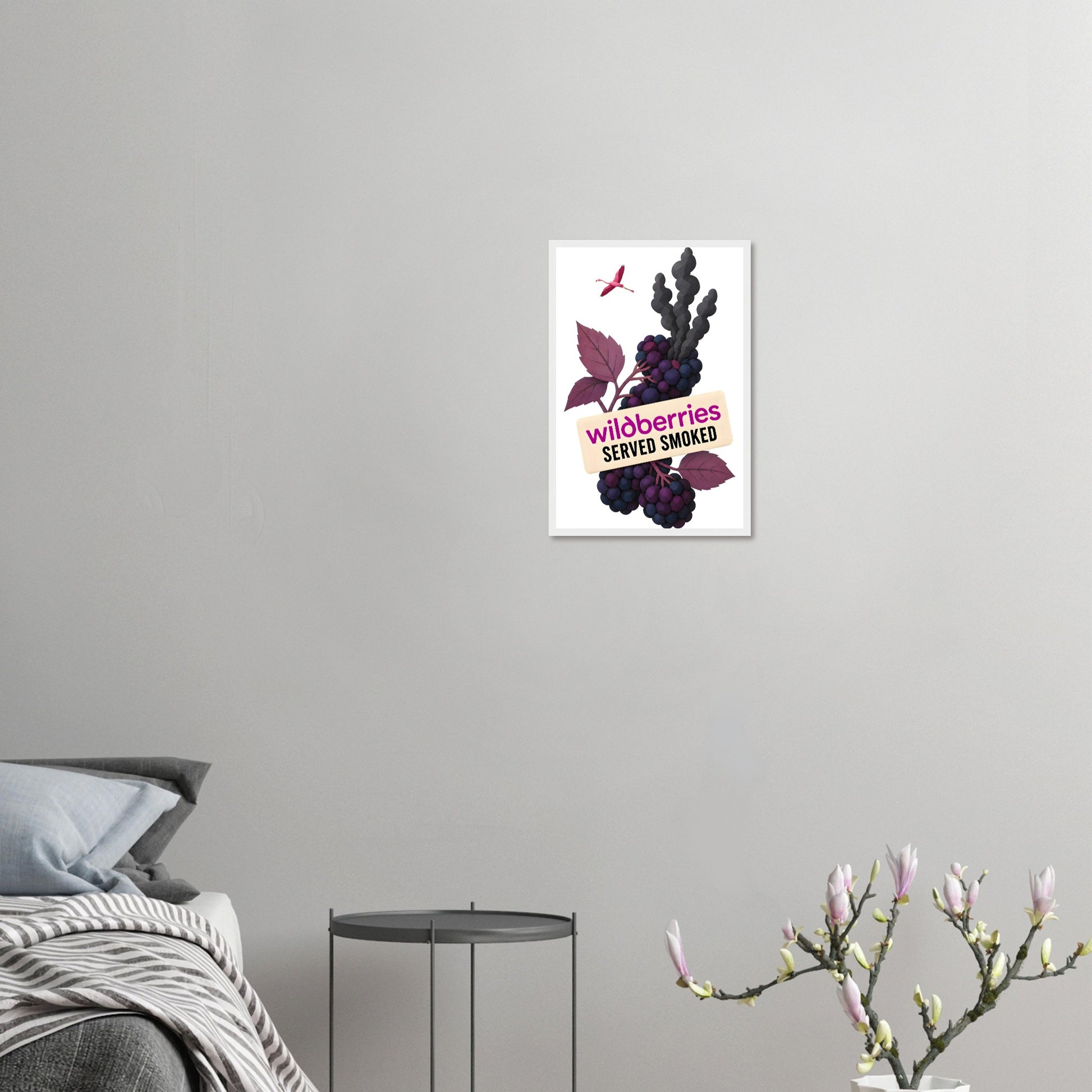 Wildberries, Served Smoked Framed Wall Art — product view 10