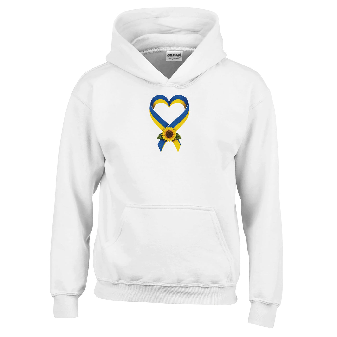 Ukraine Solidarity Ribbon Kids' Hoodie