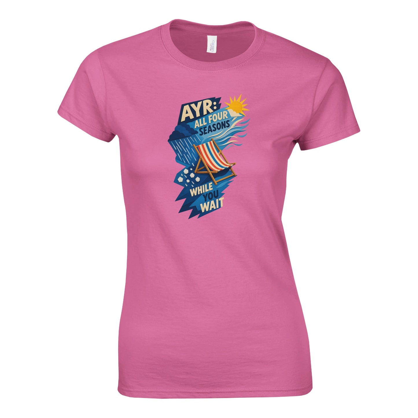 Ayr: All Four Seasons While You Wait Women's T-shirt — product view 7