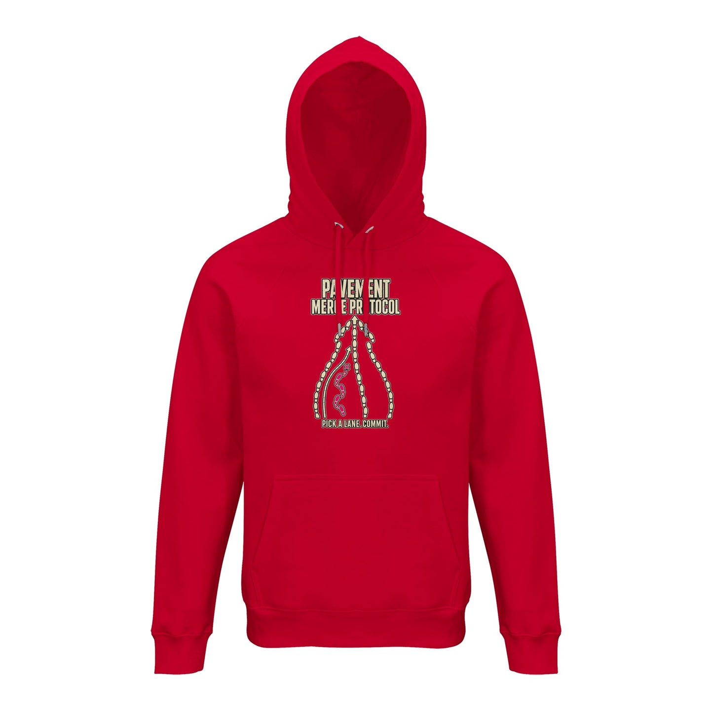 Pavement Merge Protocol — Pick a Lane Hoodie — product view 9
