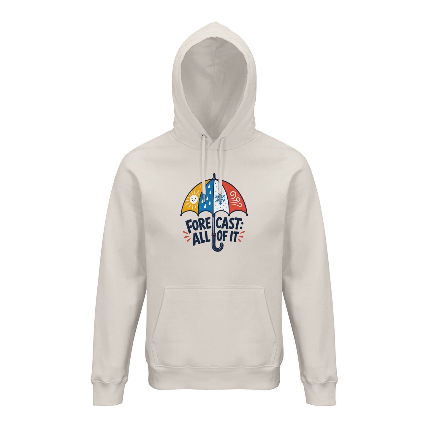 Forecast: All of It British Weather Graphic Hoodie — product view 1