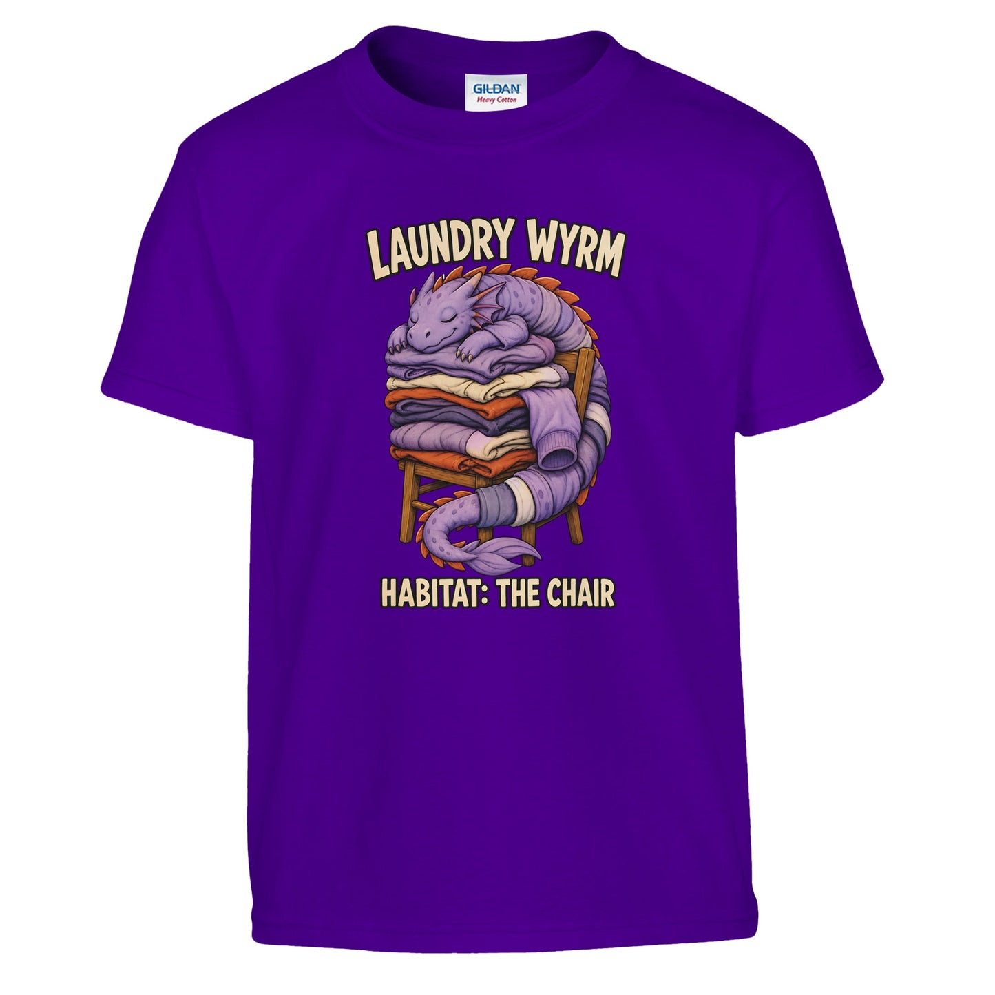 Laundry Wyrm – Habitat: The Chair Kids' T-shirt — product view 6