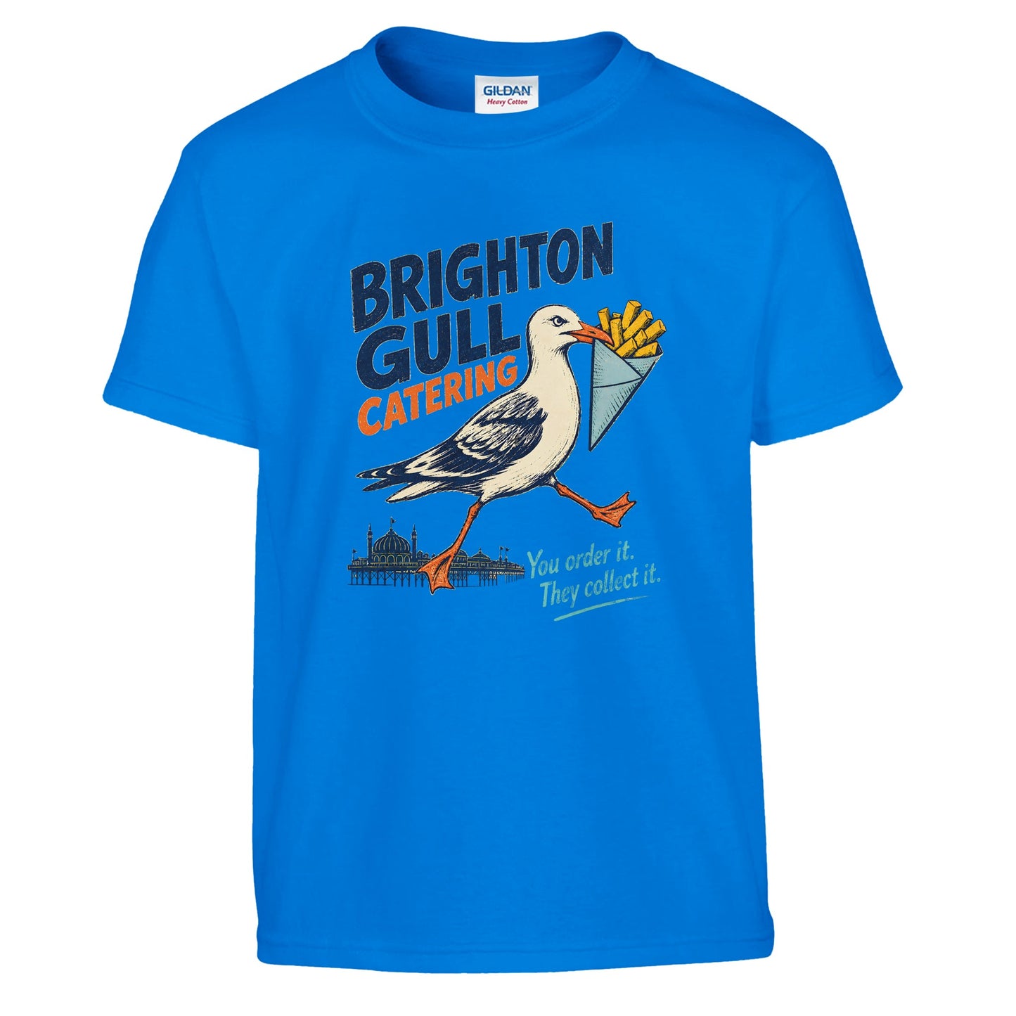 Brighton Gull Catering - You Order It, They Collect It Kids' T-shirt — product view 14