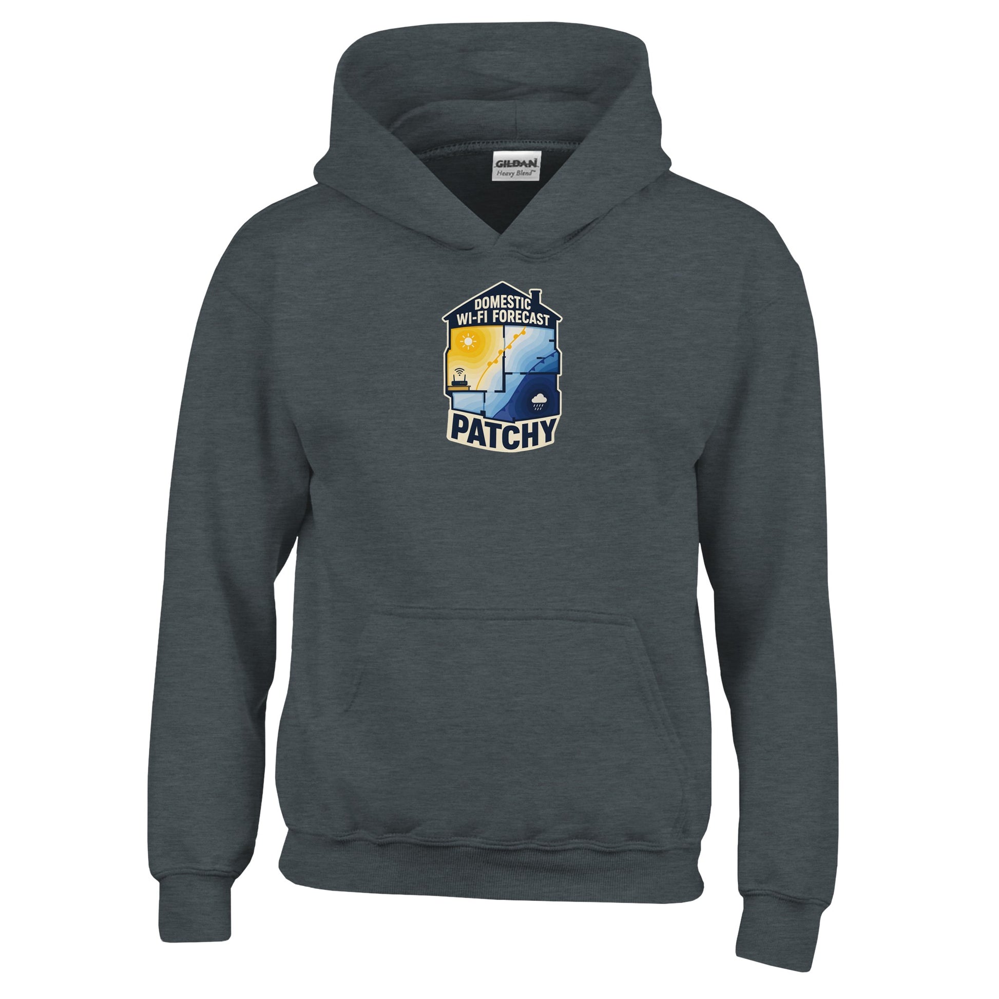 Domestic Wi-Fi Forecast Patchy Kids' Hoodie — product view 9