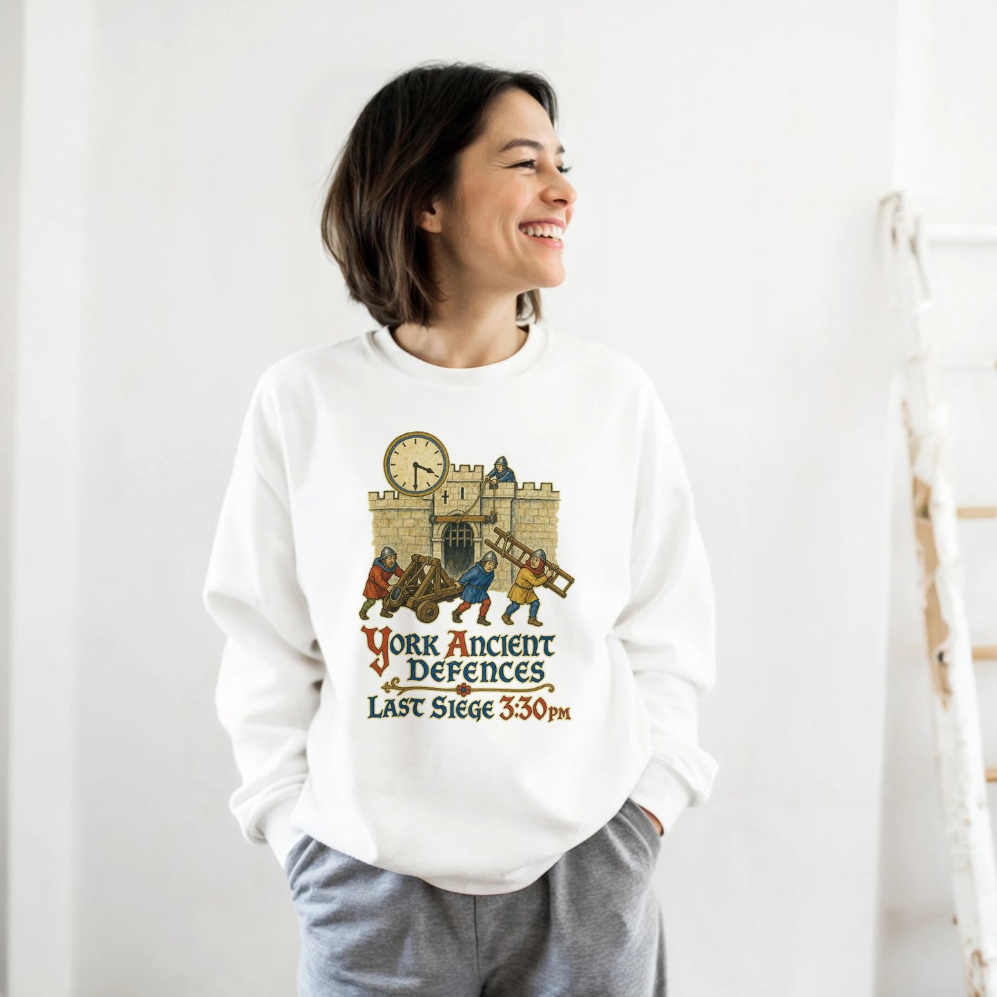 York Ancient Defences – Last Siege 3:30pm Sweatshirt — product view 4