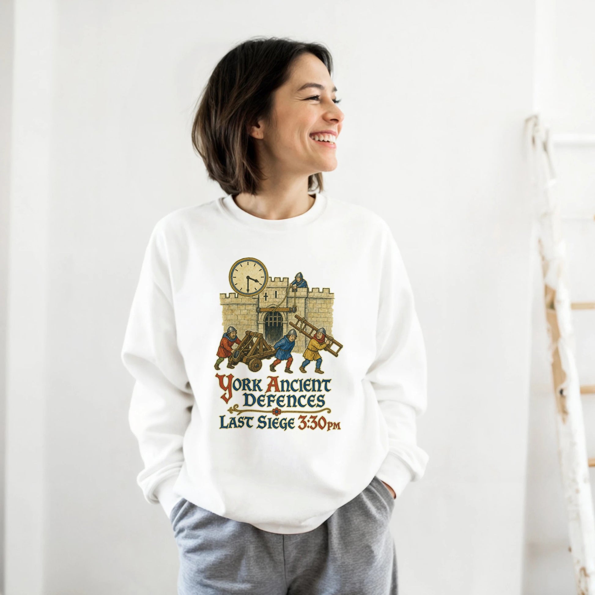 York Ancient Defences – Last Siege 3:30pm Sweatshirt — product view 4