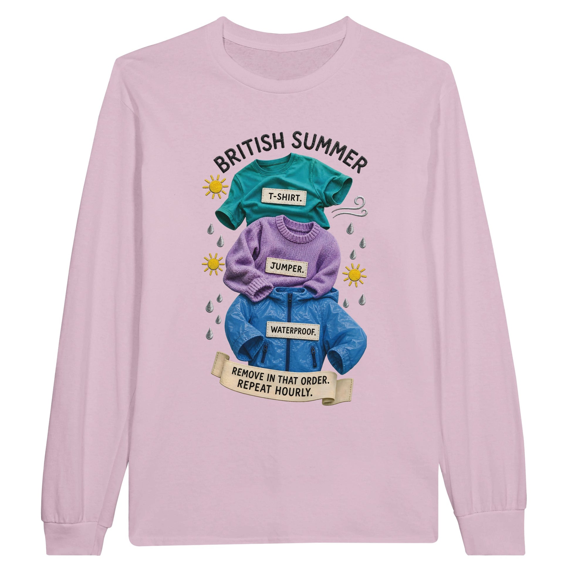 British Summer: Repeat Layers Hourly Long-Sleeve T-shirt — product view 6
