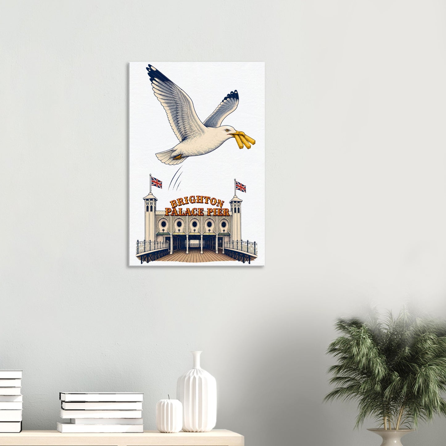 Brighton Palace Pier Chip Heist Canvas — product view 4