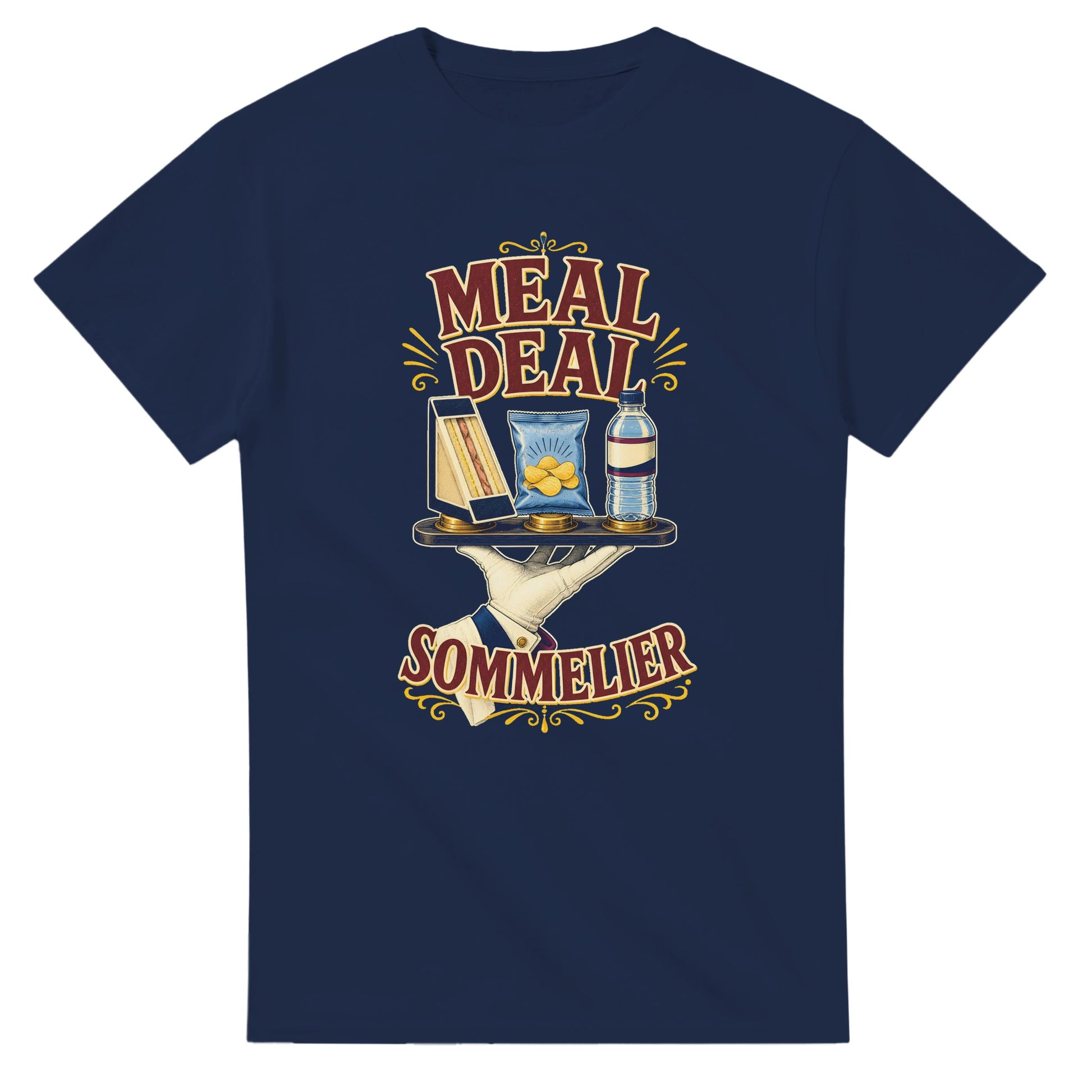 Meal Deal Sommelier British Lunch Design T-shirt — product view 5