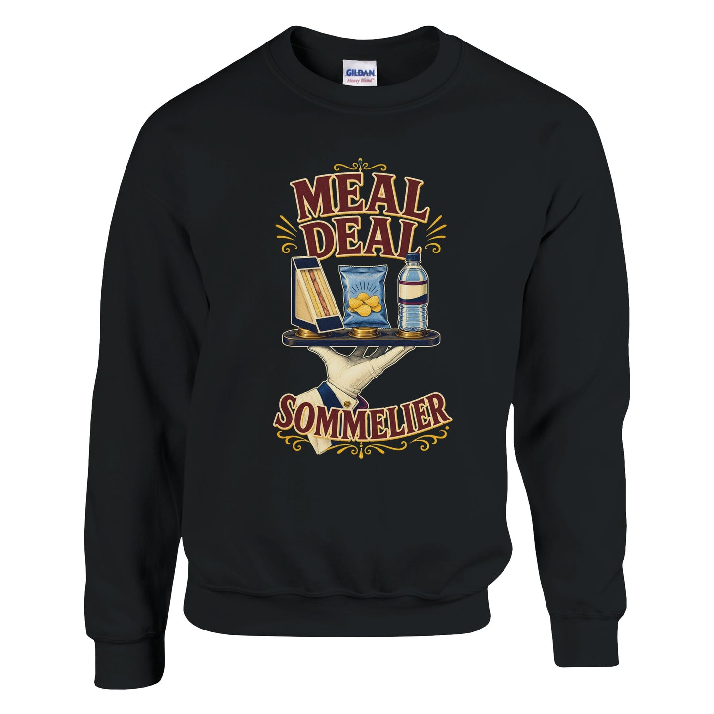 Meal Deal Sommelier British Lunch Design Sweatshirt — product view 8
