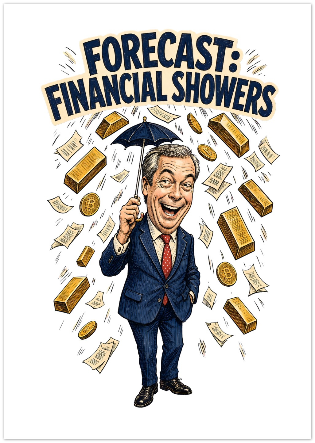 Forecast: Financial Showers Greeting Card Pack — product view 2