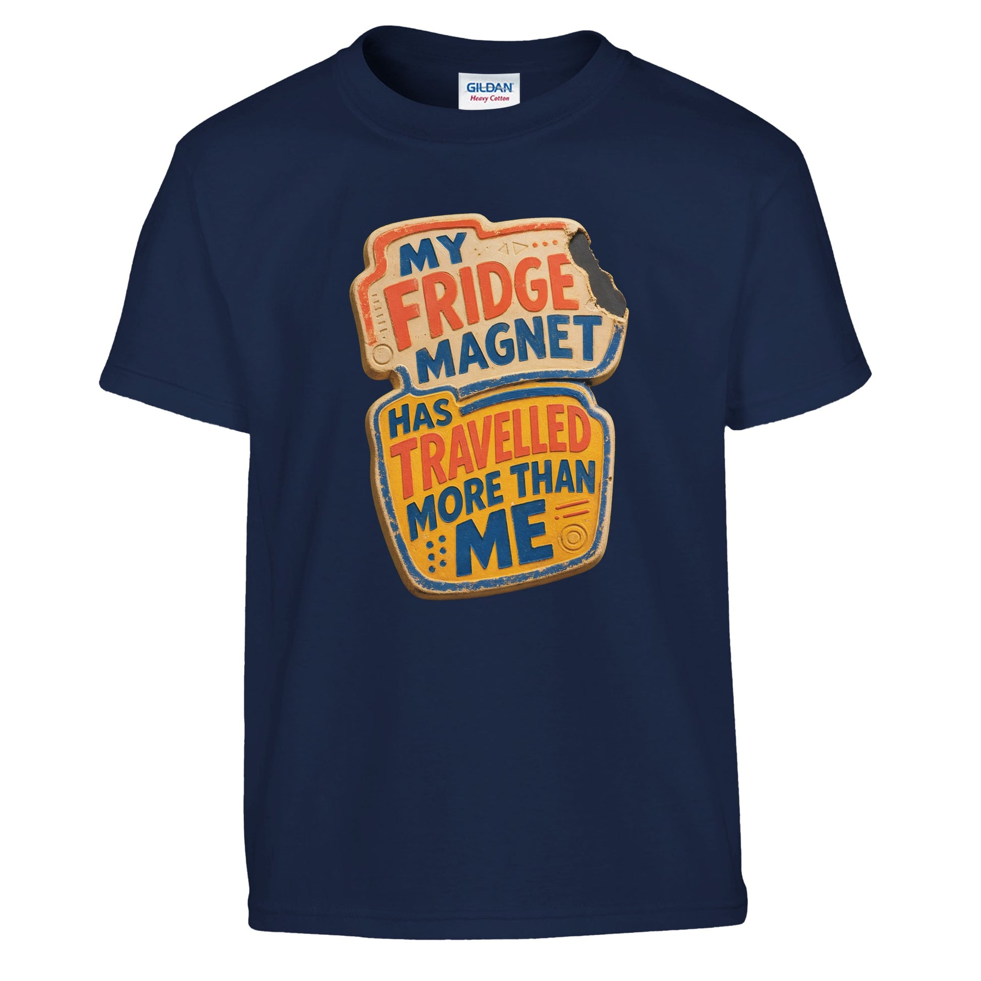 My Fridge Magnet Has Travelled More Than Me Kids' T-shirt — product view 7