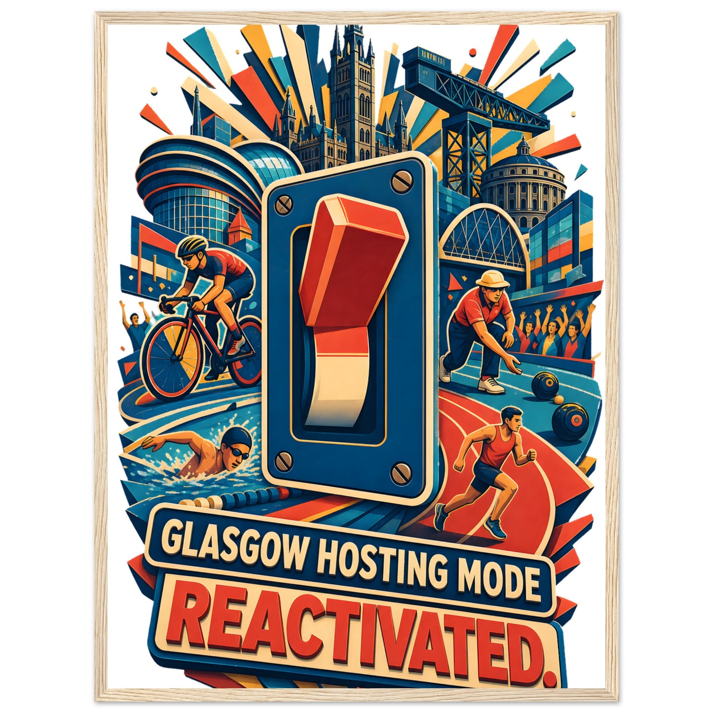 Glasgow Hosting Mode — Reactivated Framed Wall Art — product view 9
