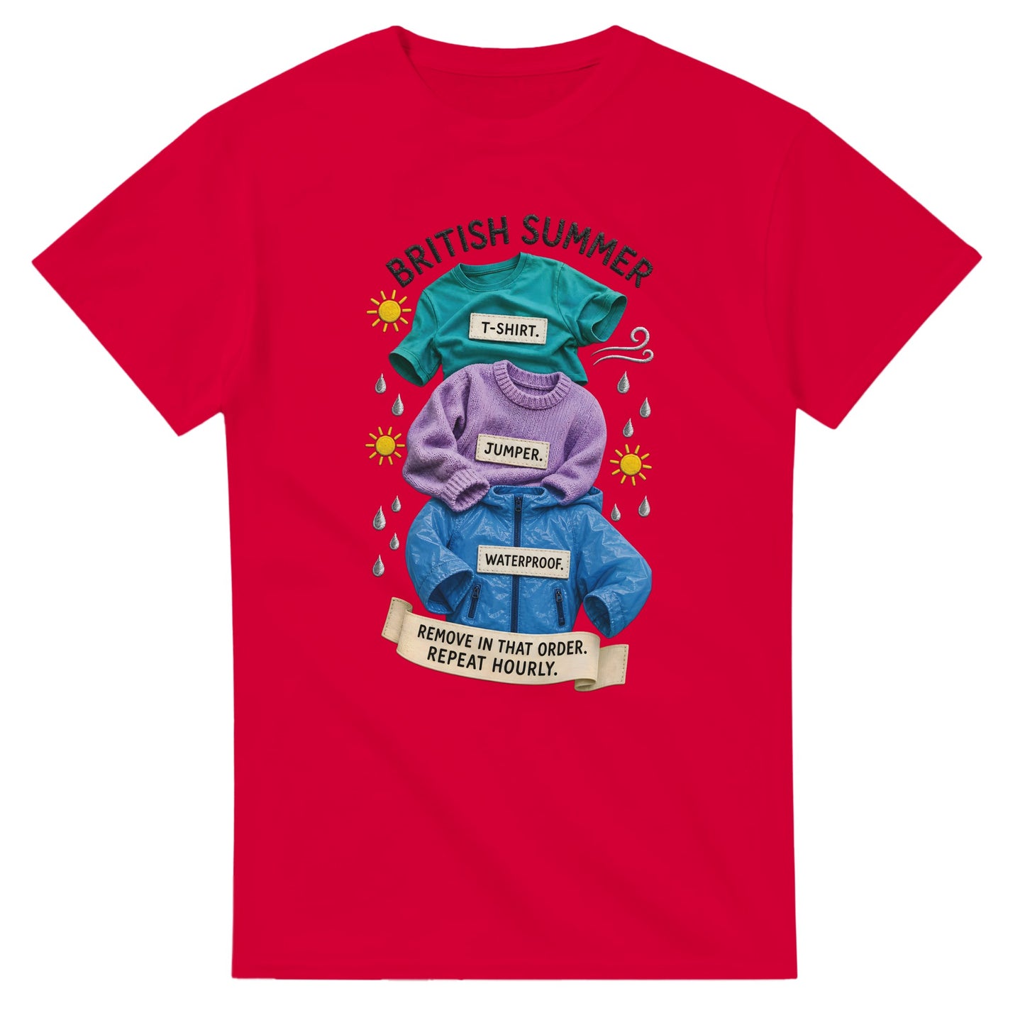 British Summer: Repeat Layers Hourly T-shirt — product view 9