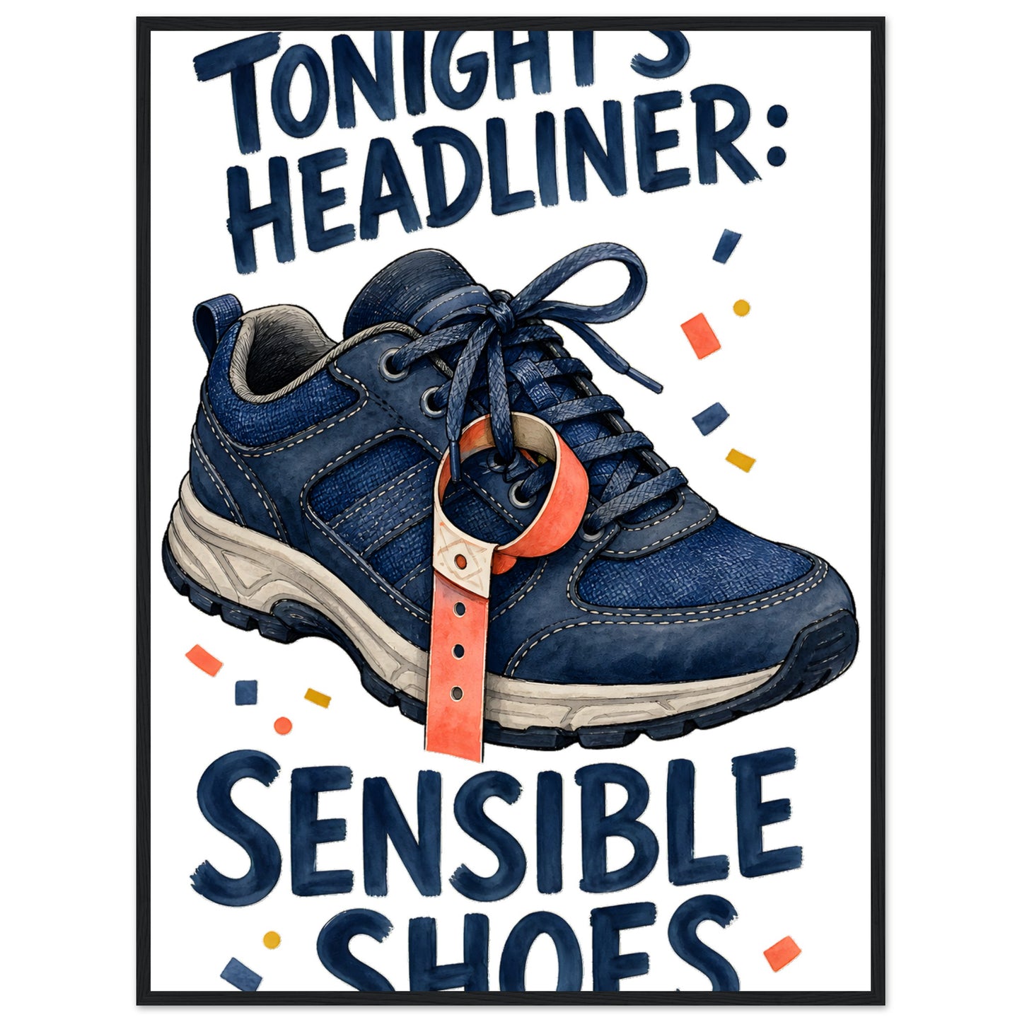 Tonight's Headliner: Sensible Shoes Concert Framed Wall Art — product view 8