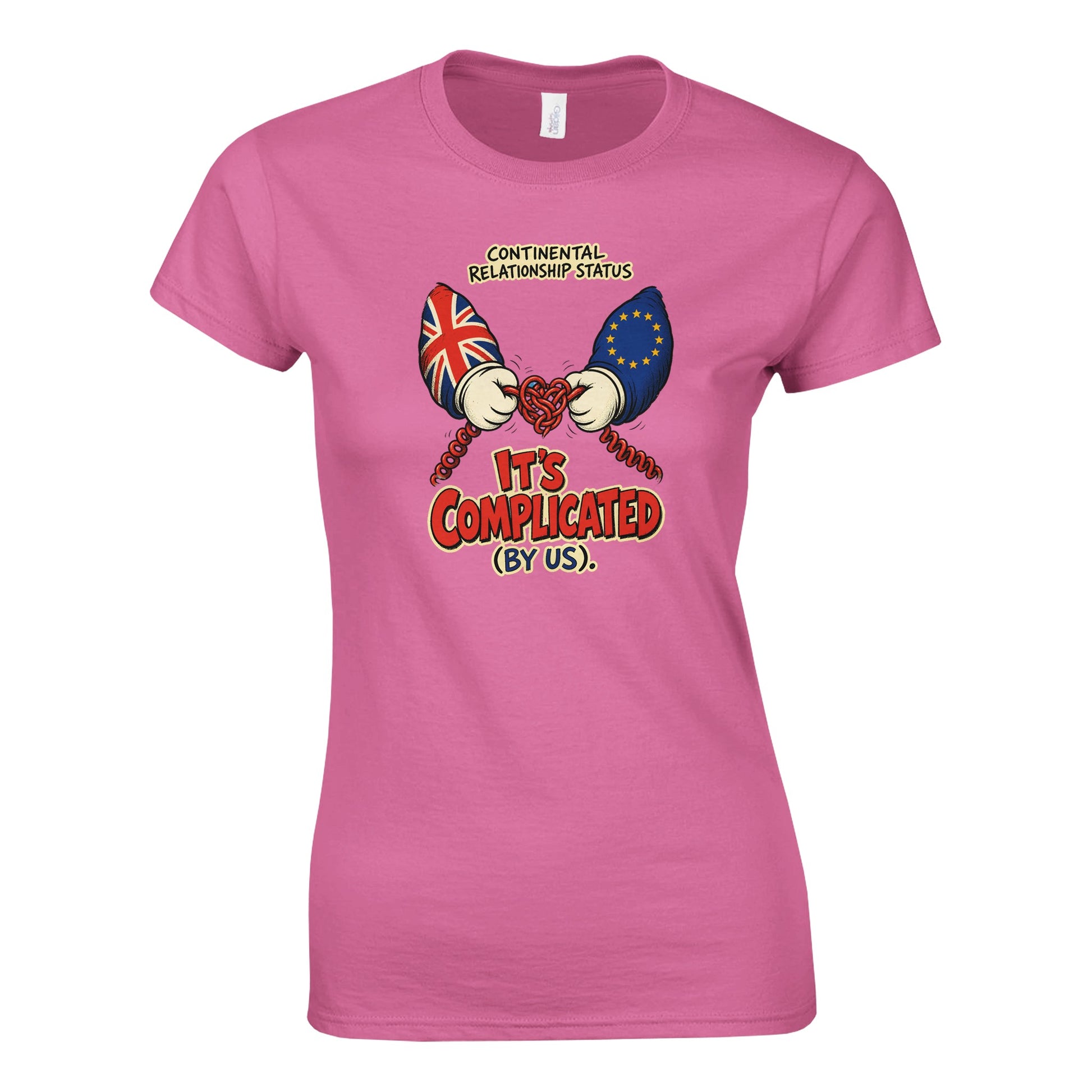 It's Complicated (By Us) UK–EU 1990s Cartoon Women's T-shirt — product view 4