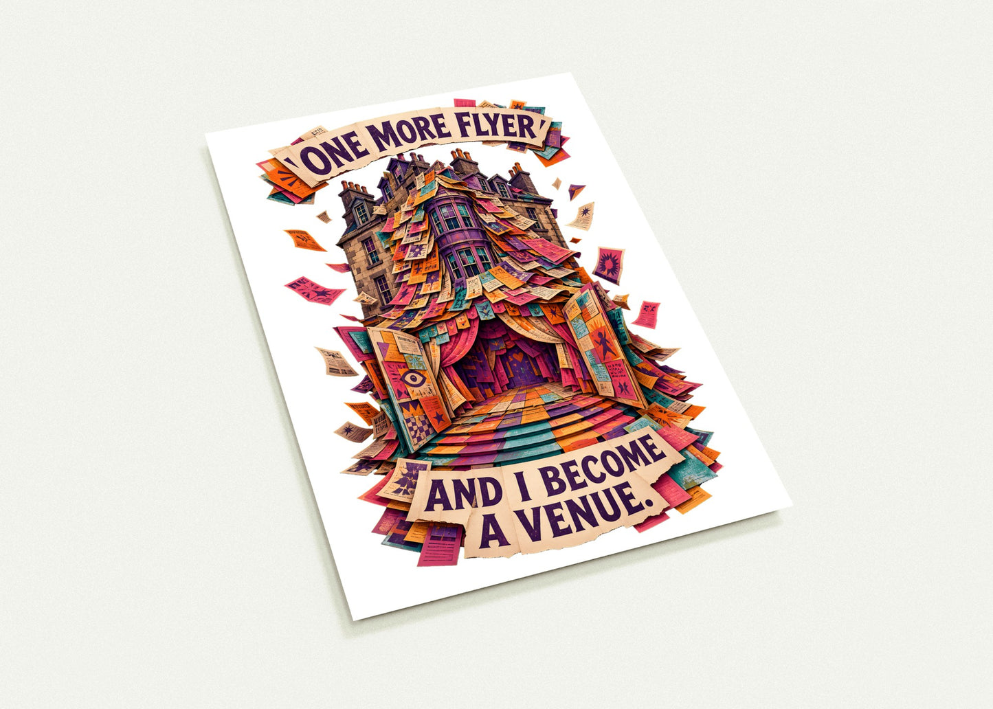 One More Flyer and I Become a Venue Postcard Pack — product view 3