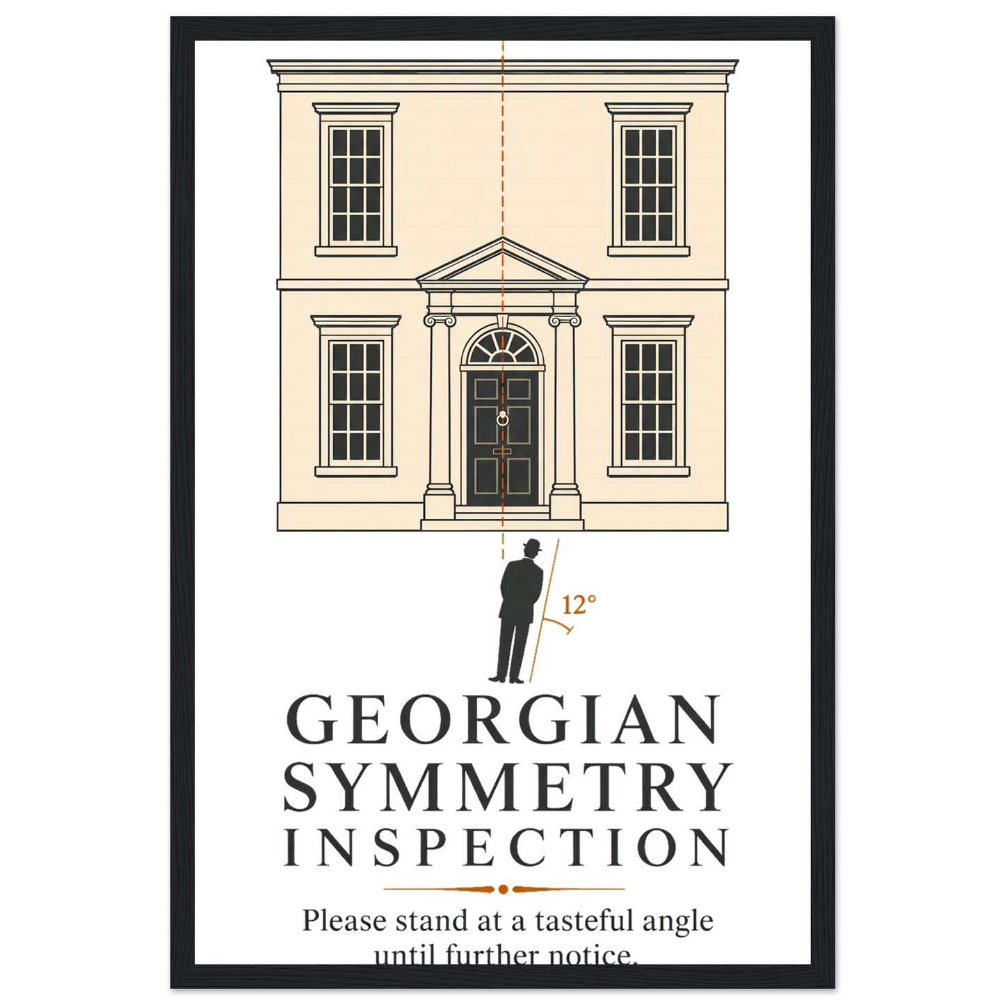 Georgian Symmetry Inspection — Bath Framed Wall Art — product view 6
