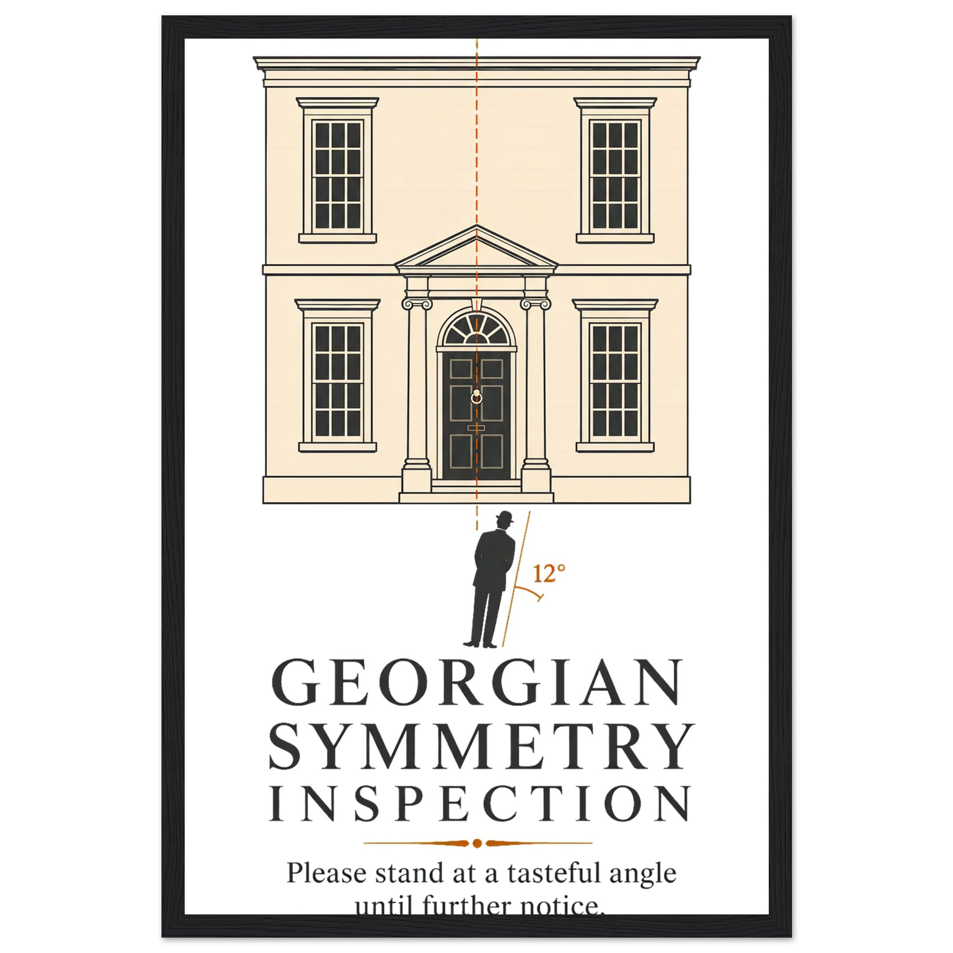 Georgian Symmetry Inspection — Bath Framed Wall Art — product view 6